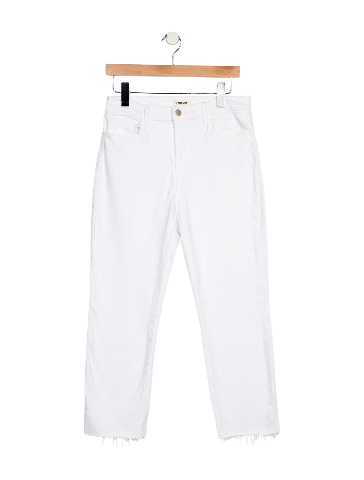 L'Agence Mid-Rise Straight Leg Jeans