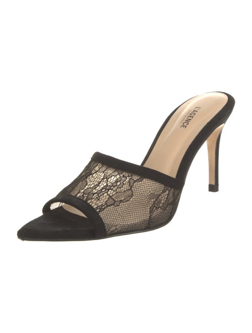 L'Agence Lace Lace Pattern Mules
