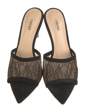 L'Agence Lace Lace Pattern Mules