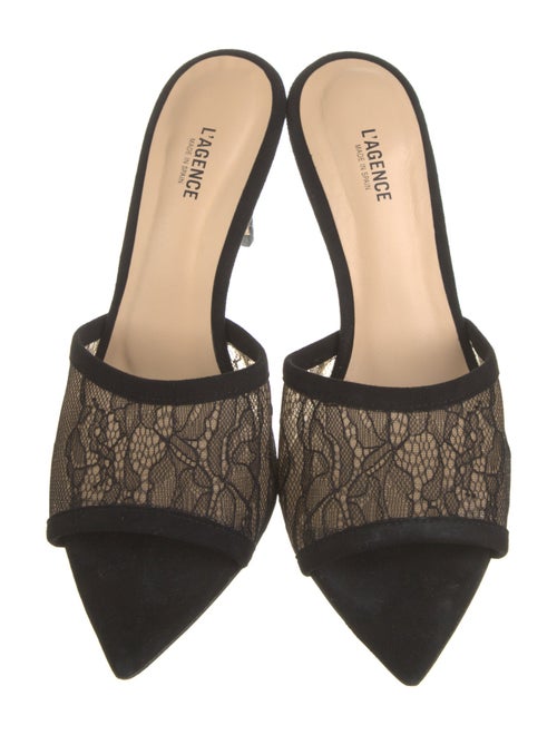 L'Agence Lace Lace Pattern Mules