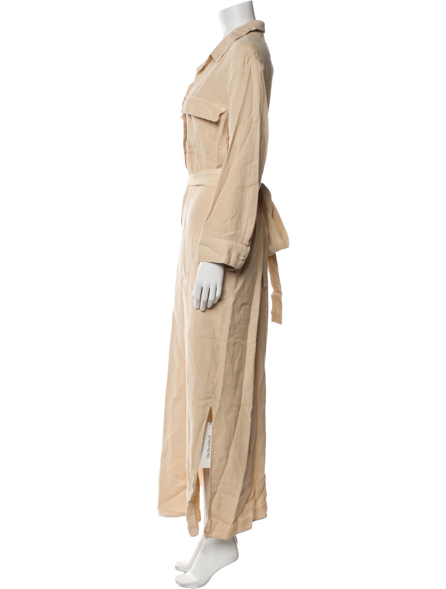 L'Agence Linen Long Dress