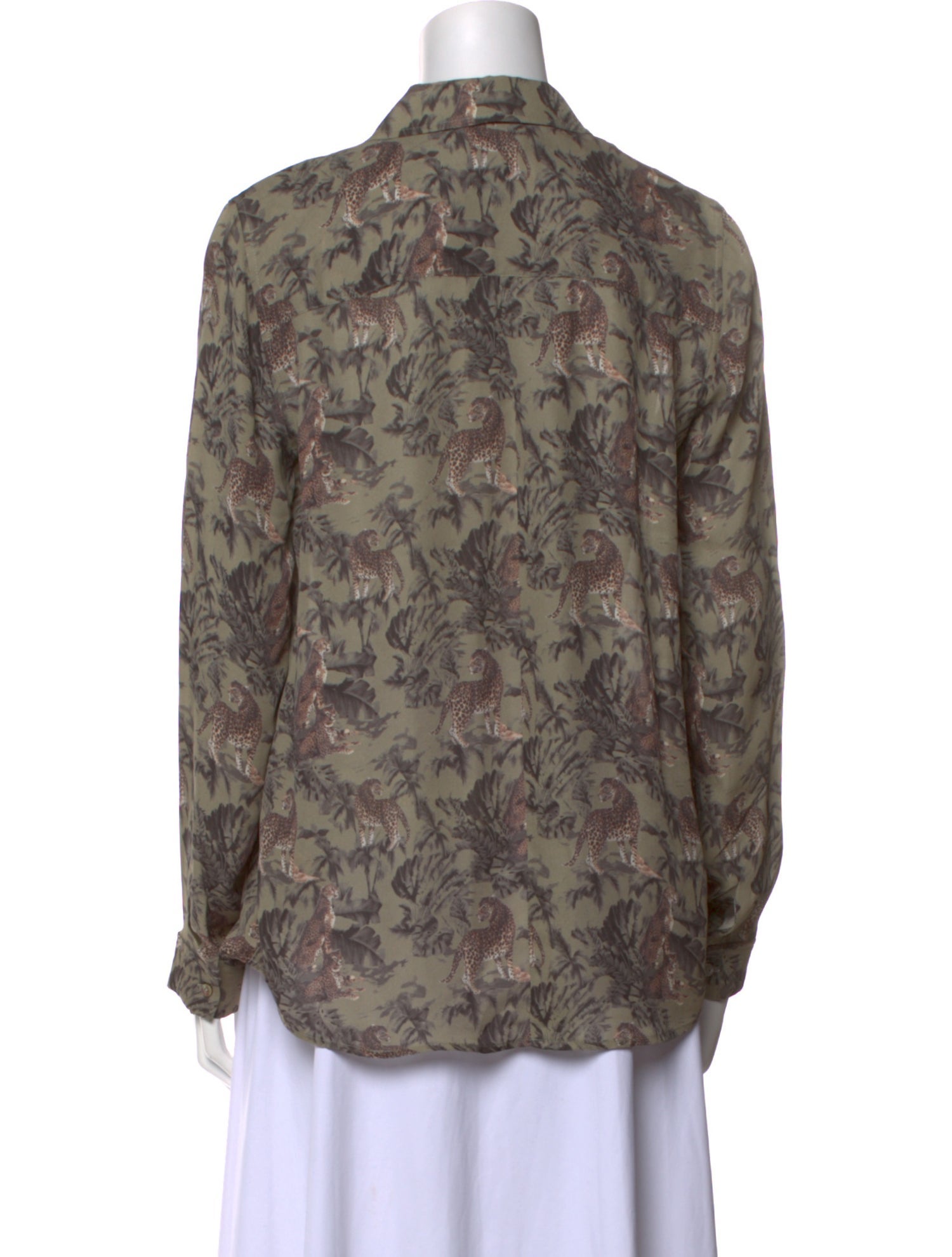 L'Agence Silk Printed Blouse