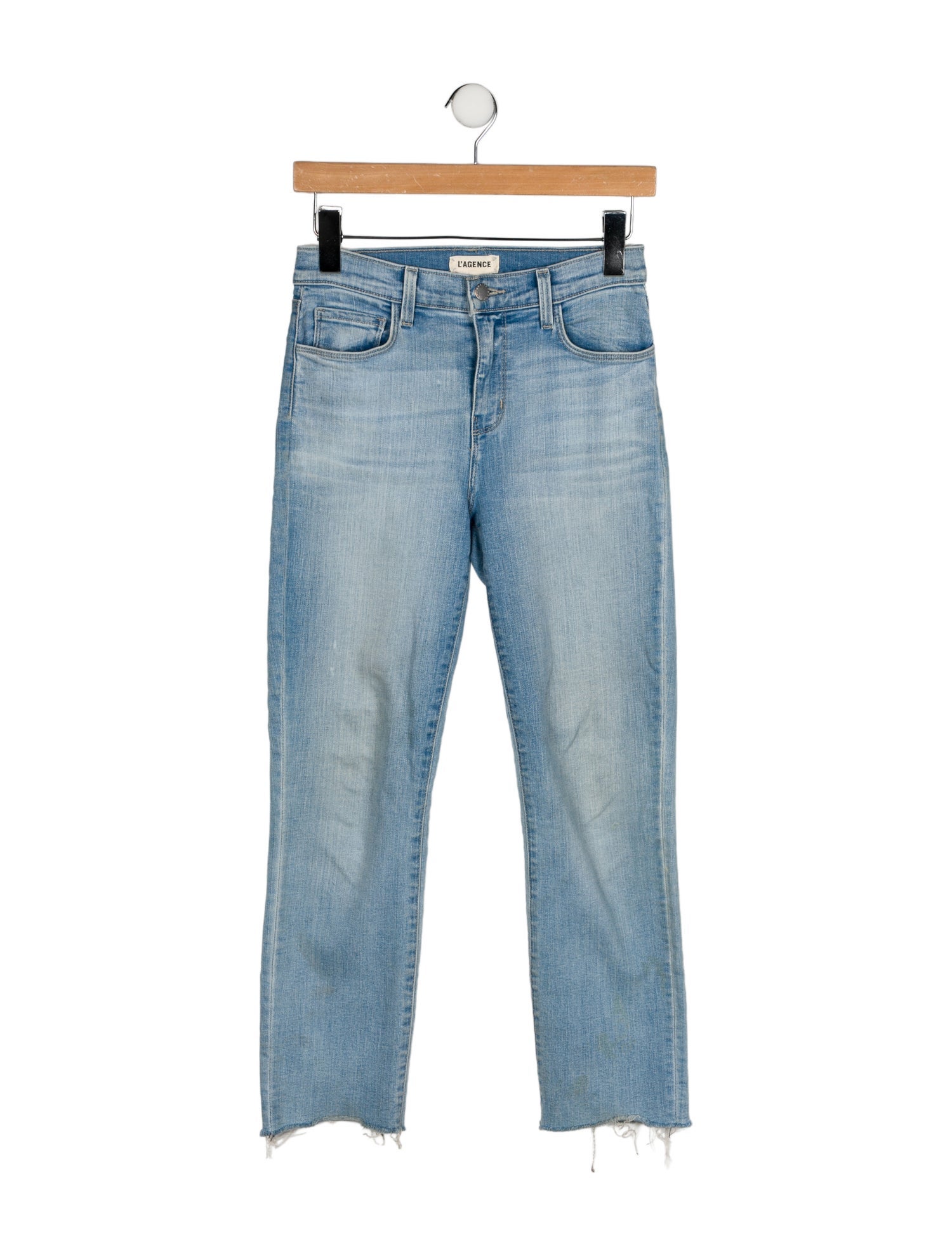L'Agence Mid-Rise Straight Leg Jeans
