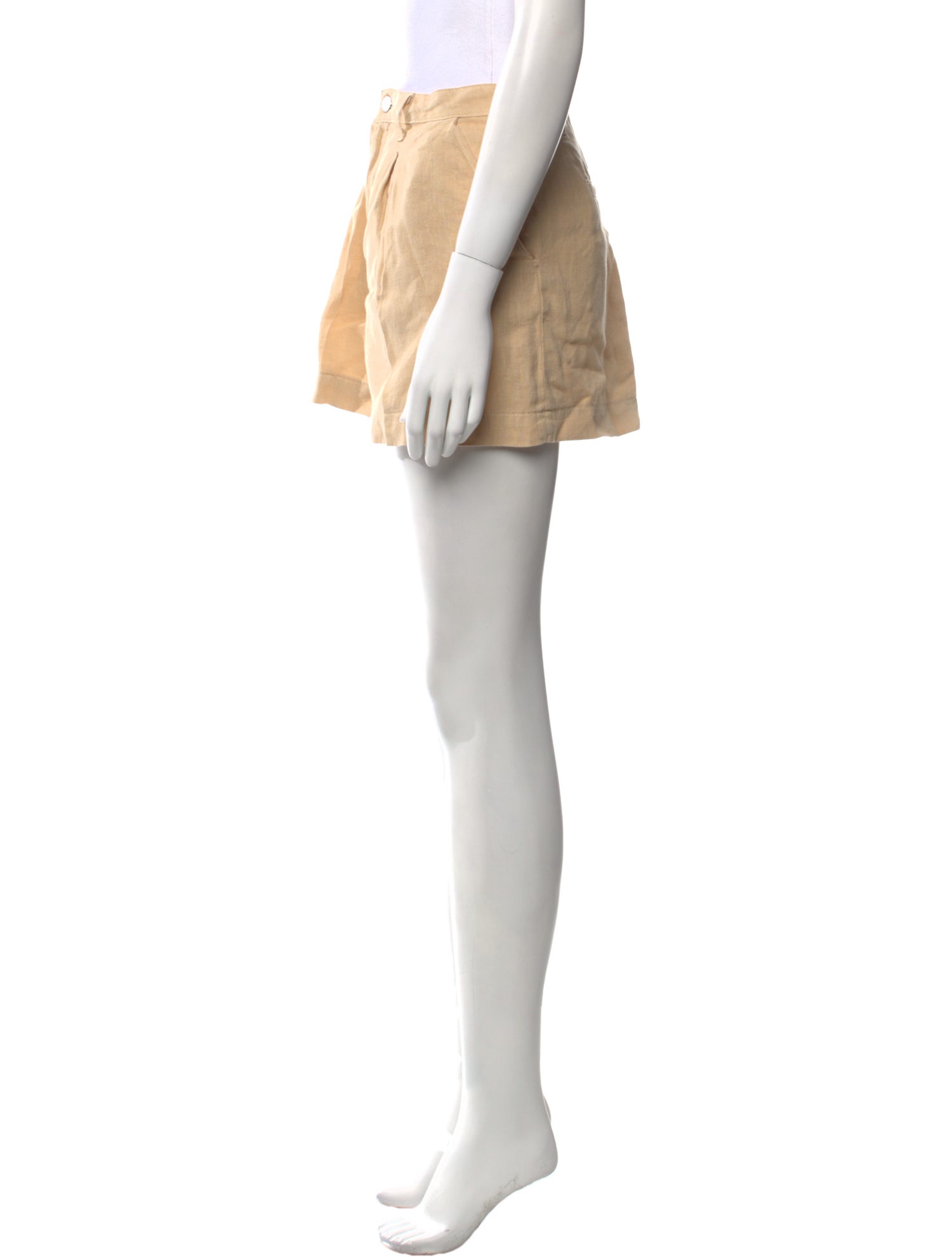 L'Agence Linen Mini Shorts