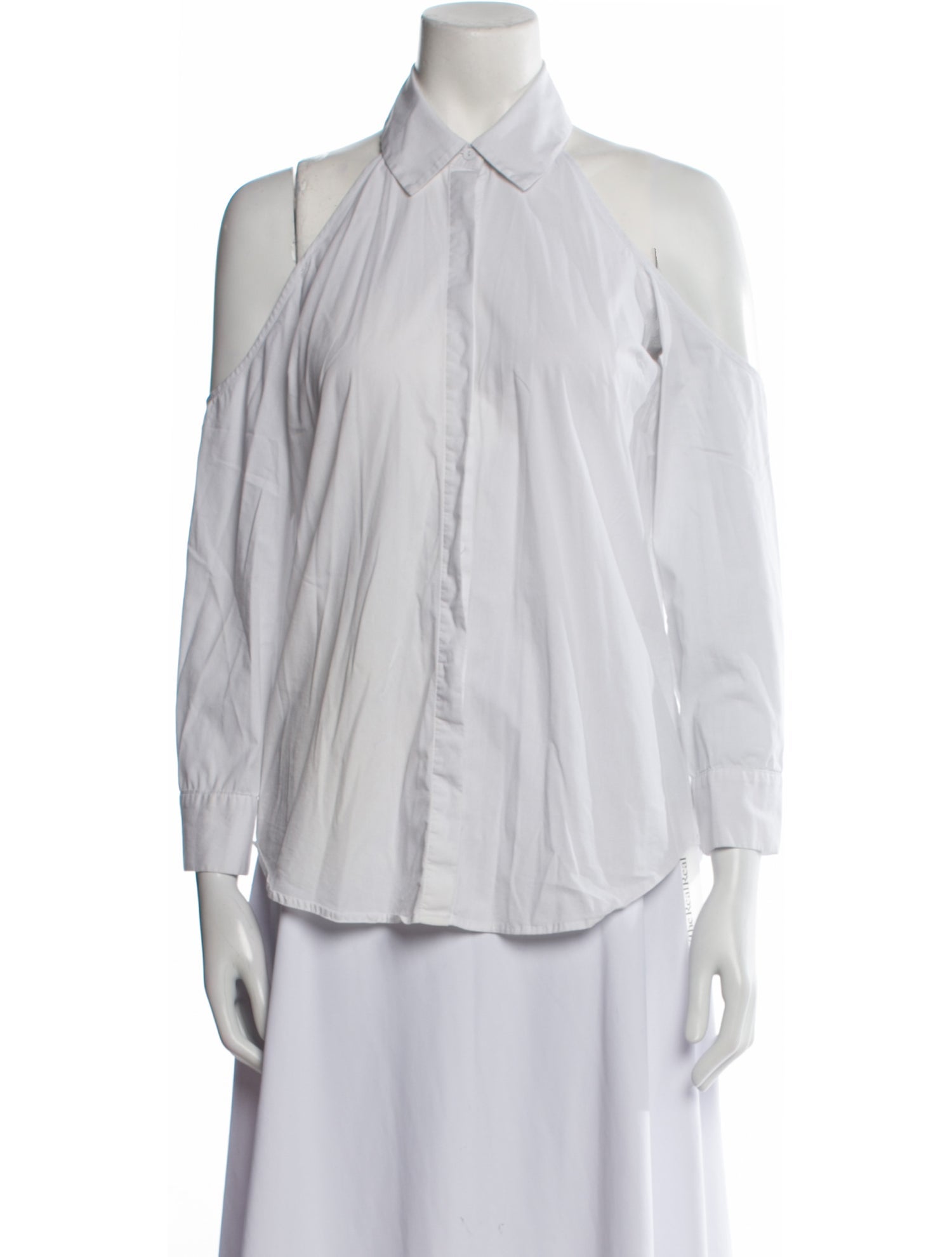 L'Agence Three-Quarter Sleeve Button-Up Top