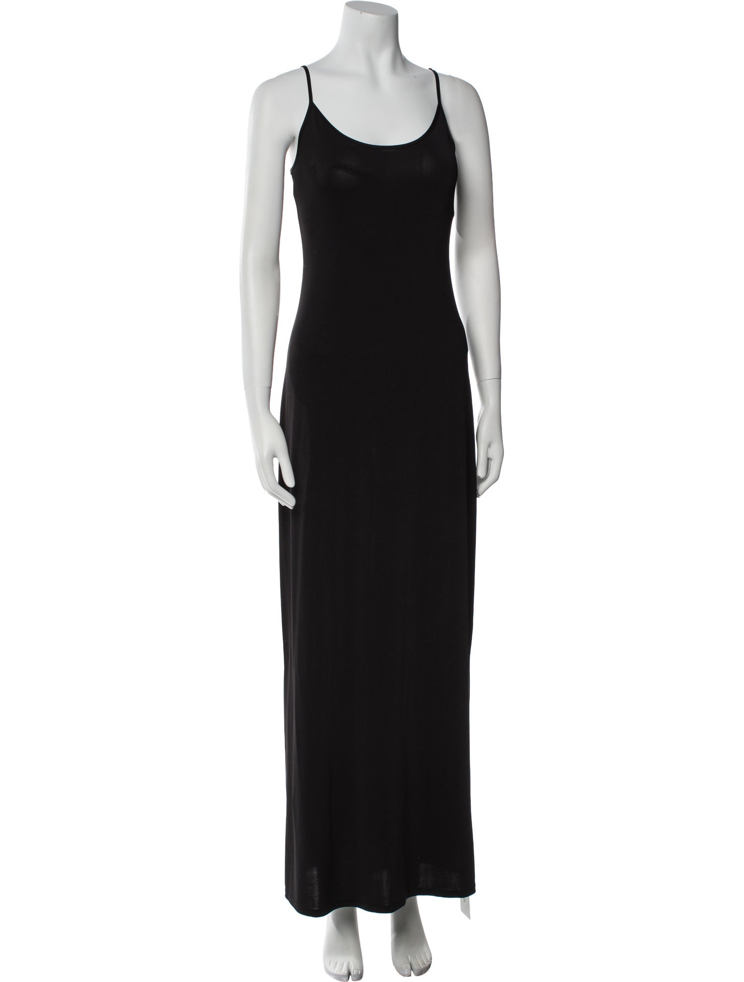L'Agence Scoop Neck Long Dress