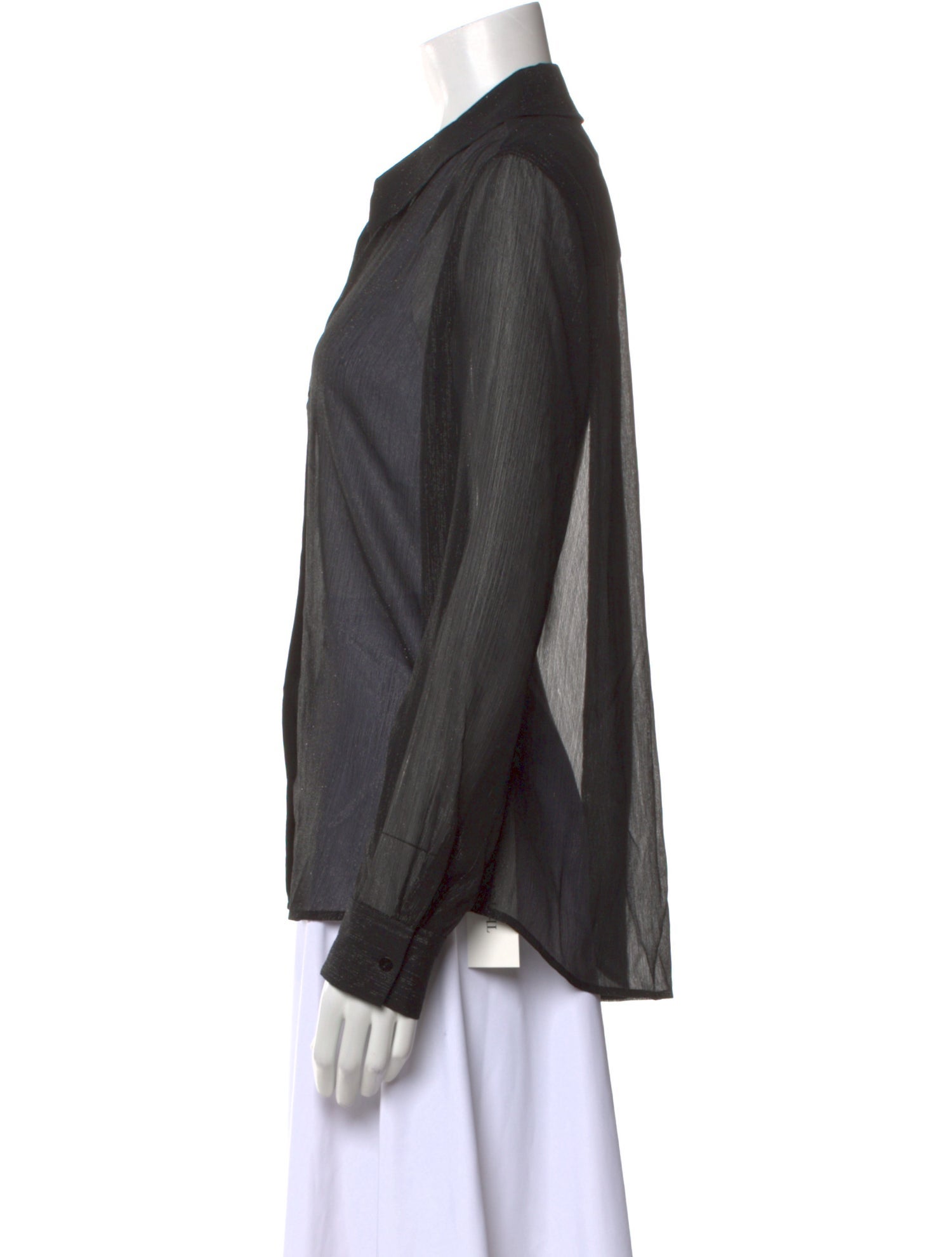 L'Agence Long Sleeve Button-Up Top