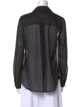 L'Agence Long Sleeve Button-Up Top