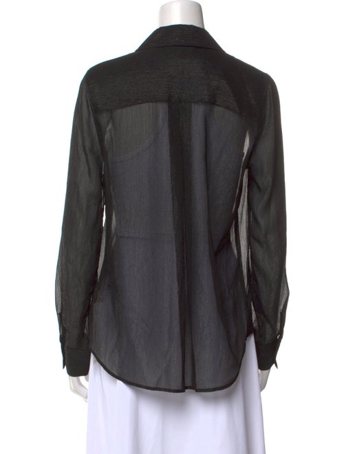 L'Agence Long Sleeve Button-Up Top