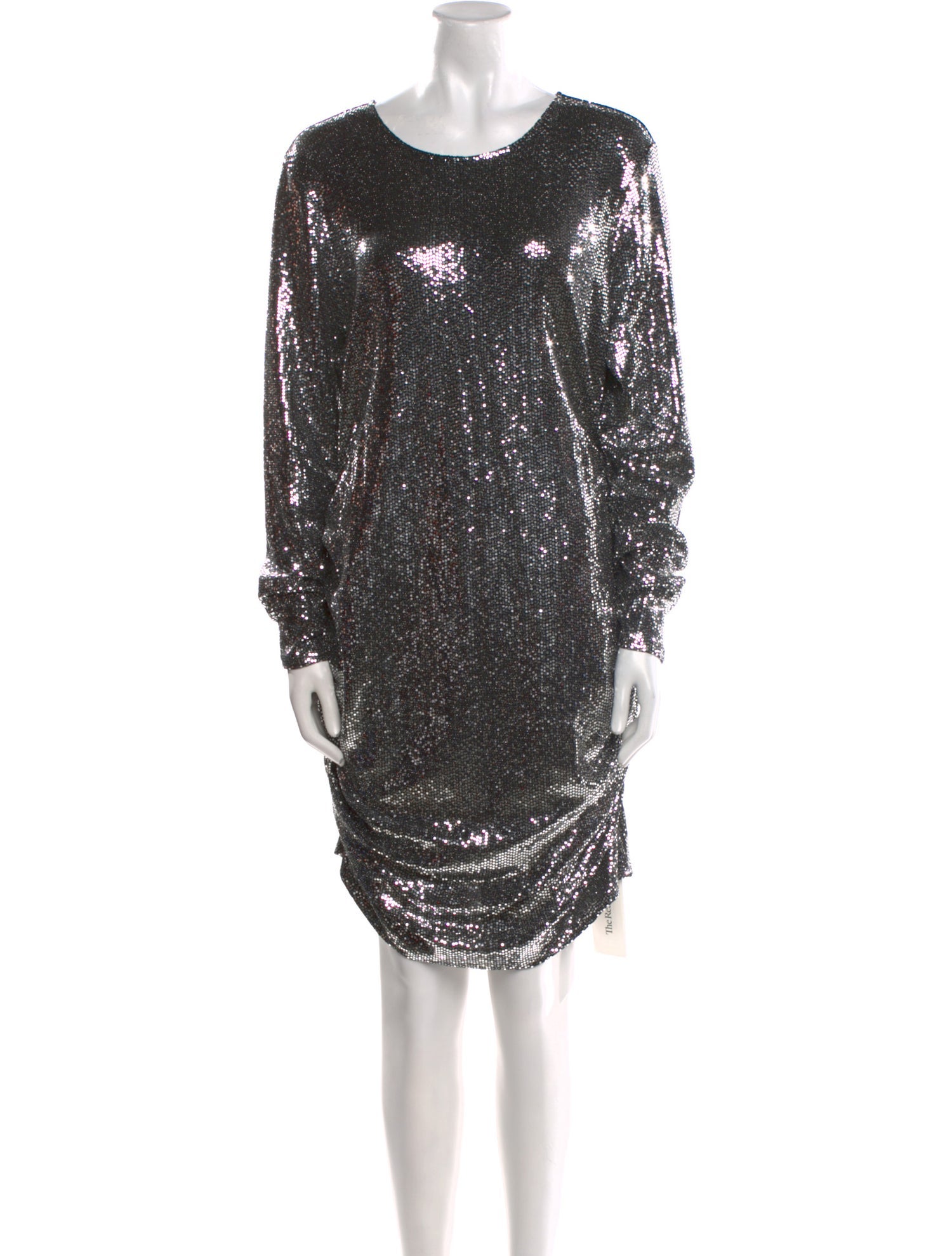 L'Agence Scoop Neck Knee-Length Dress