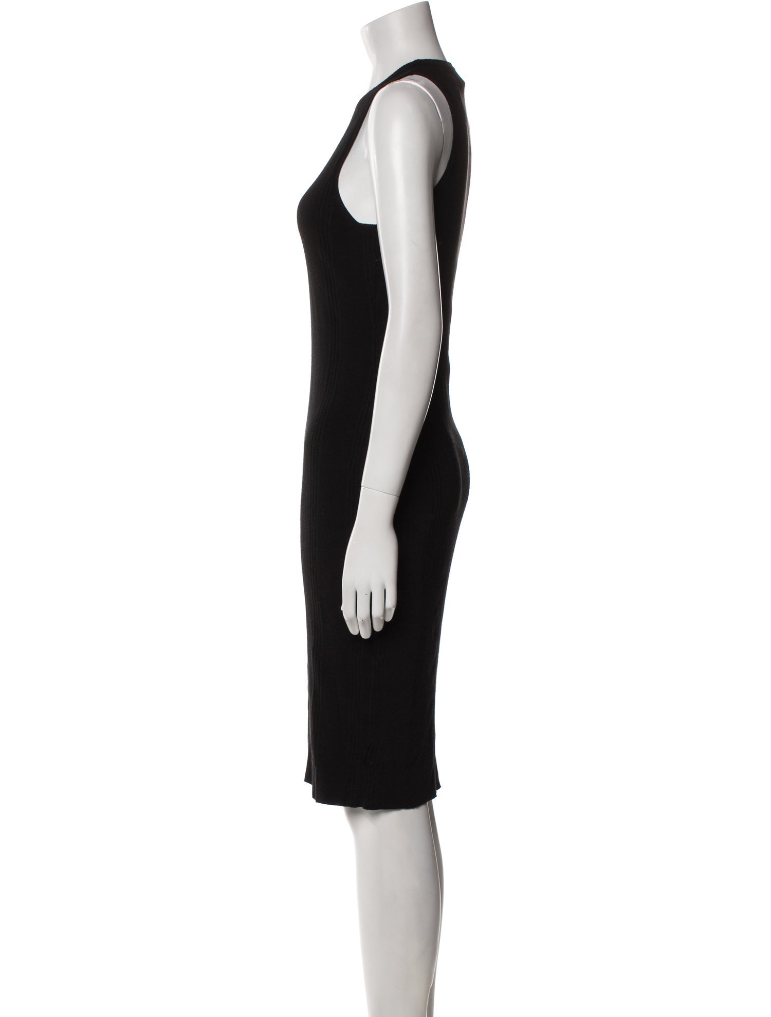 L'Agence Crew Neck Knee-Length Dress