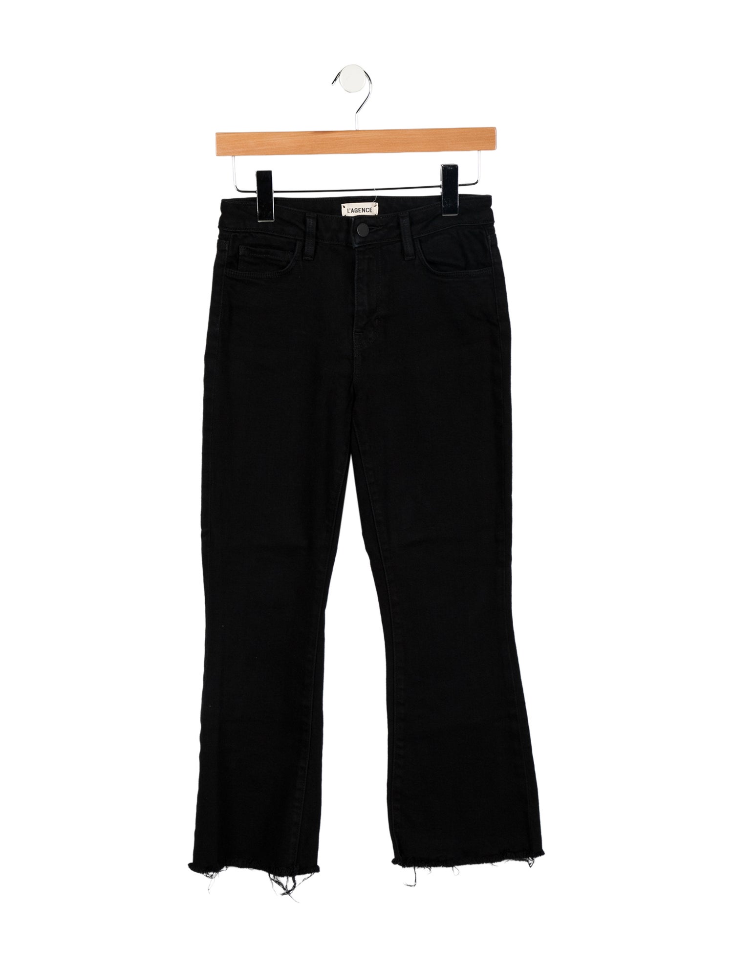 L'Agence Mid-Rise Wide Leg Jeans