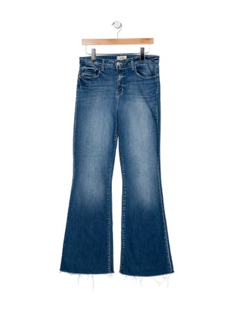 L'Agence Mid-Rise Wide Leg Jeans