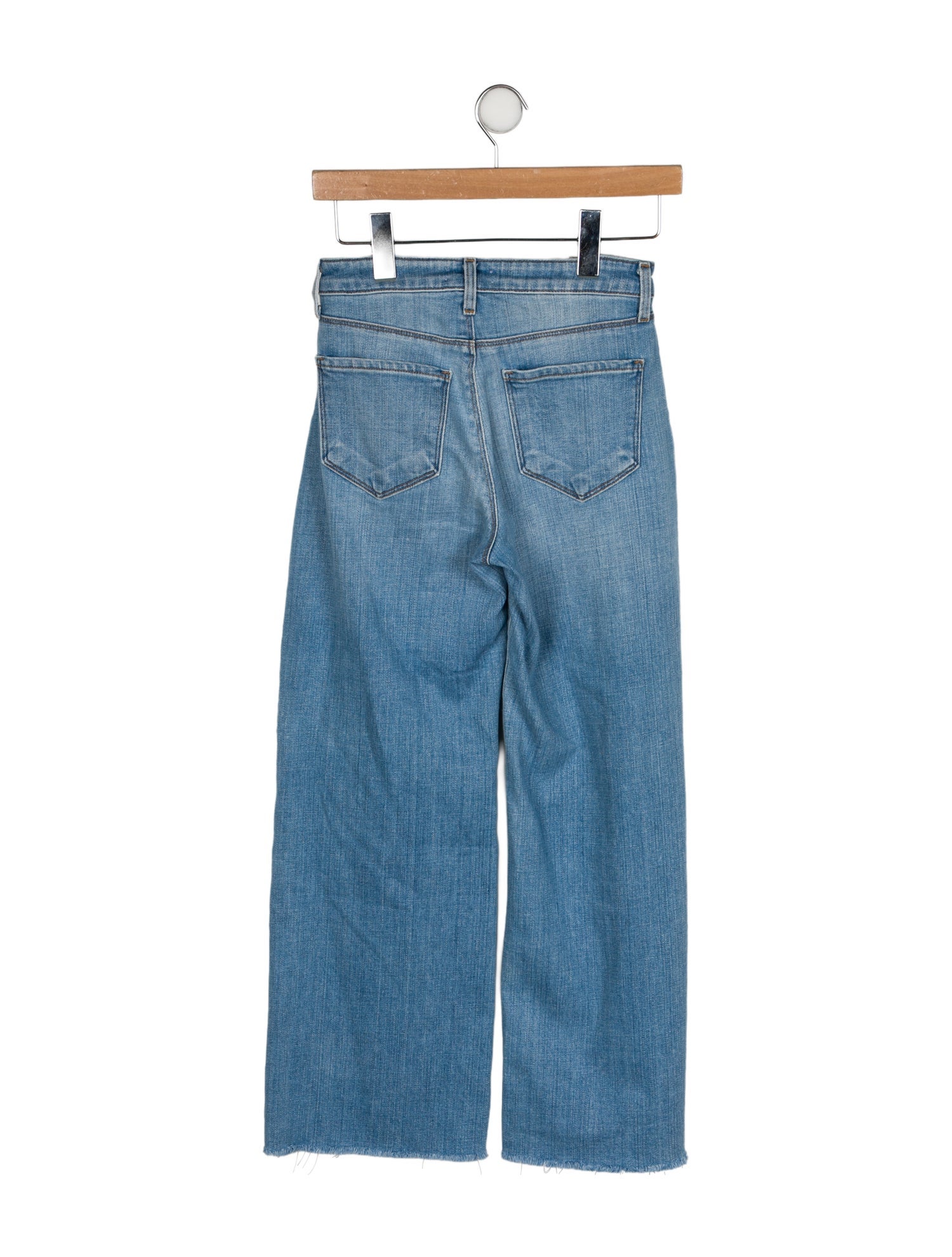 L'Agence Mid-Rise Wide Leg Jeans