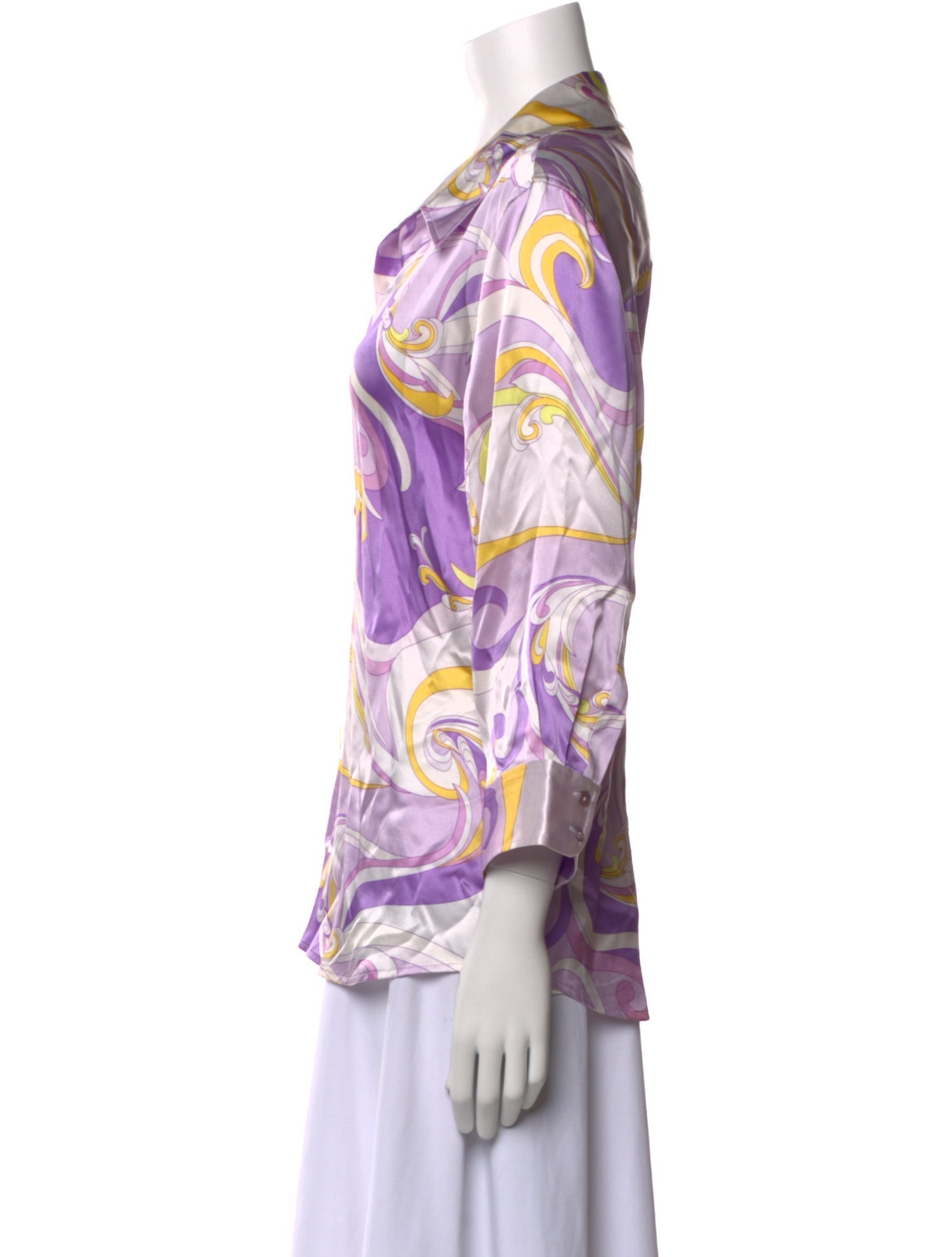 L'Agence Silk Printed Blouse