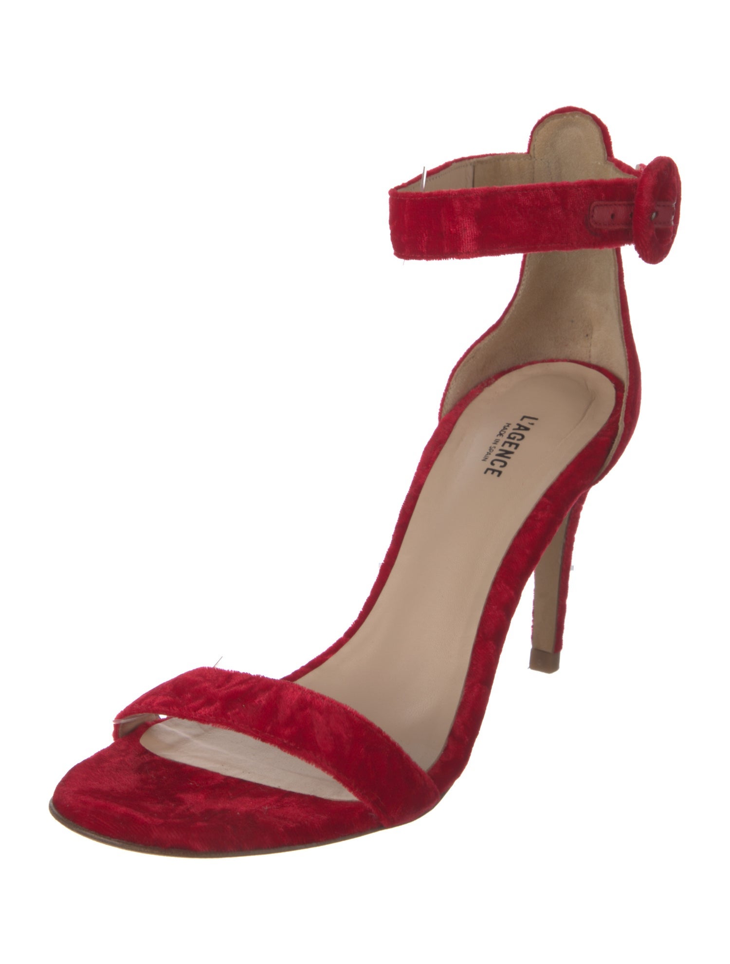 L'Agence Velvet Sandals