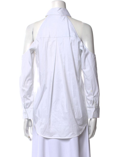 L'Agence Three-Quarter Sleeve Button-Up Top