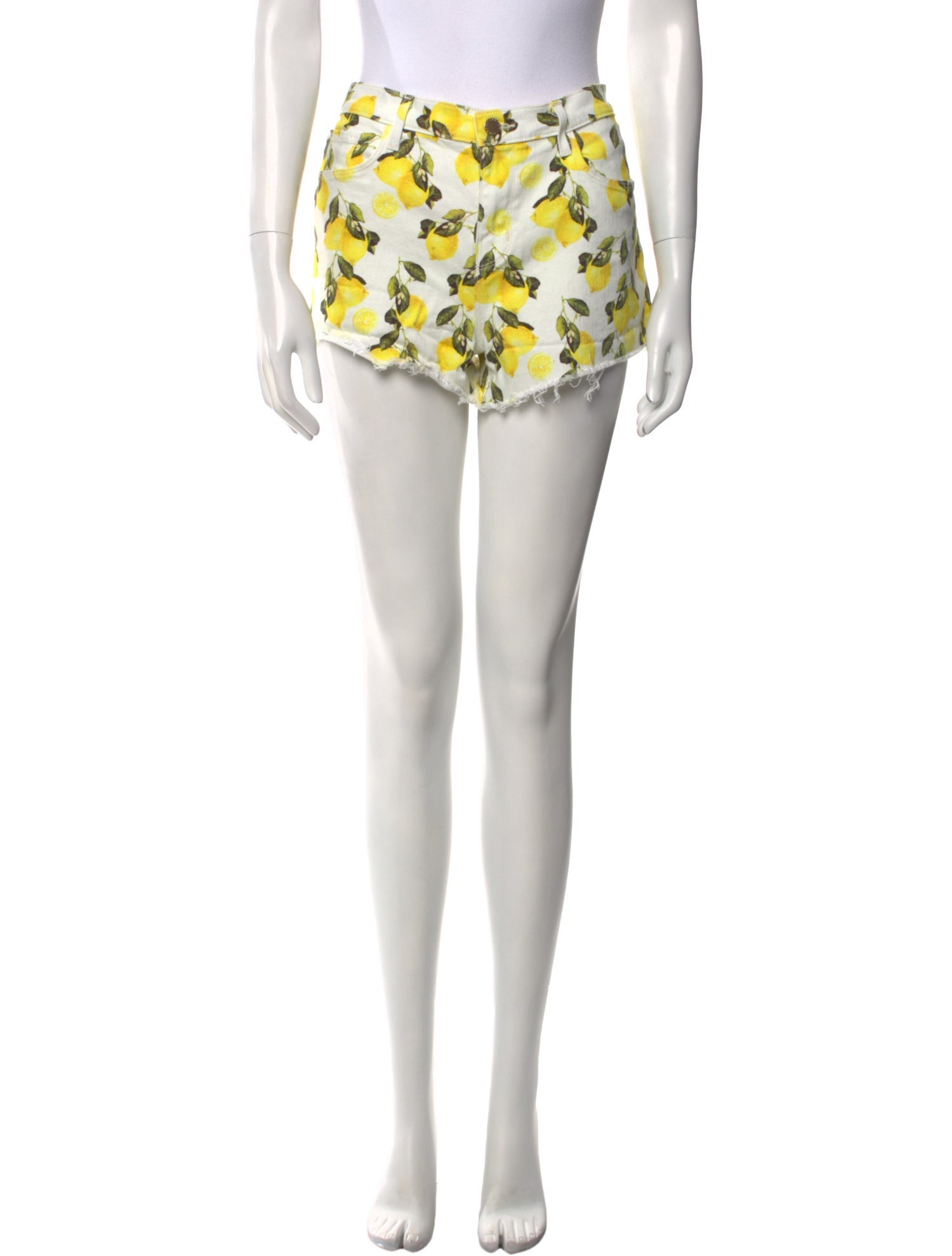 L'Agence Floral Print Mini Shorts