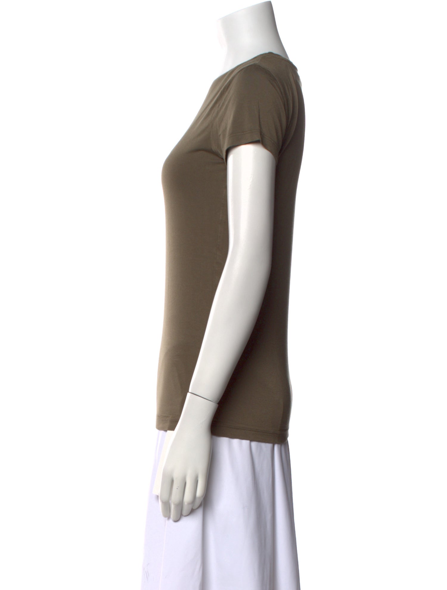 L'Agence Crew Neck Short Sleeve T-Shirt