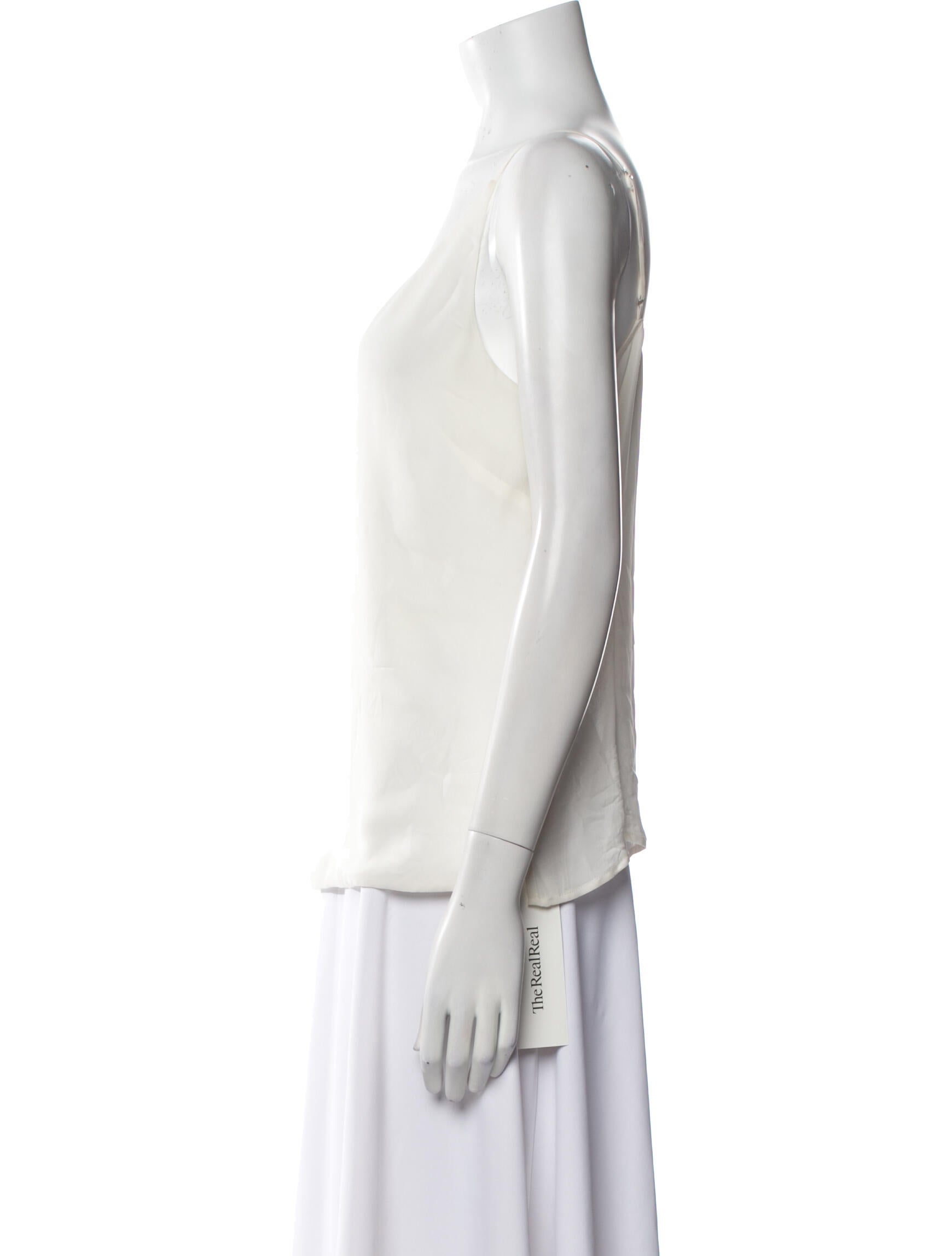 L'Agence Silk V-Neck Top