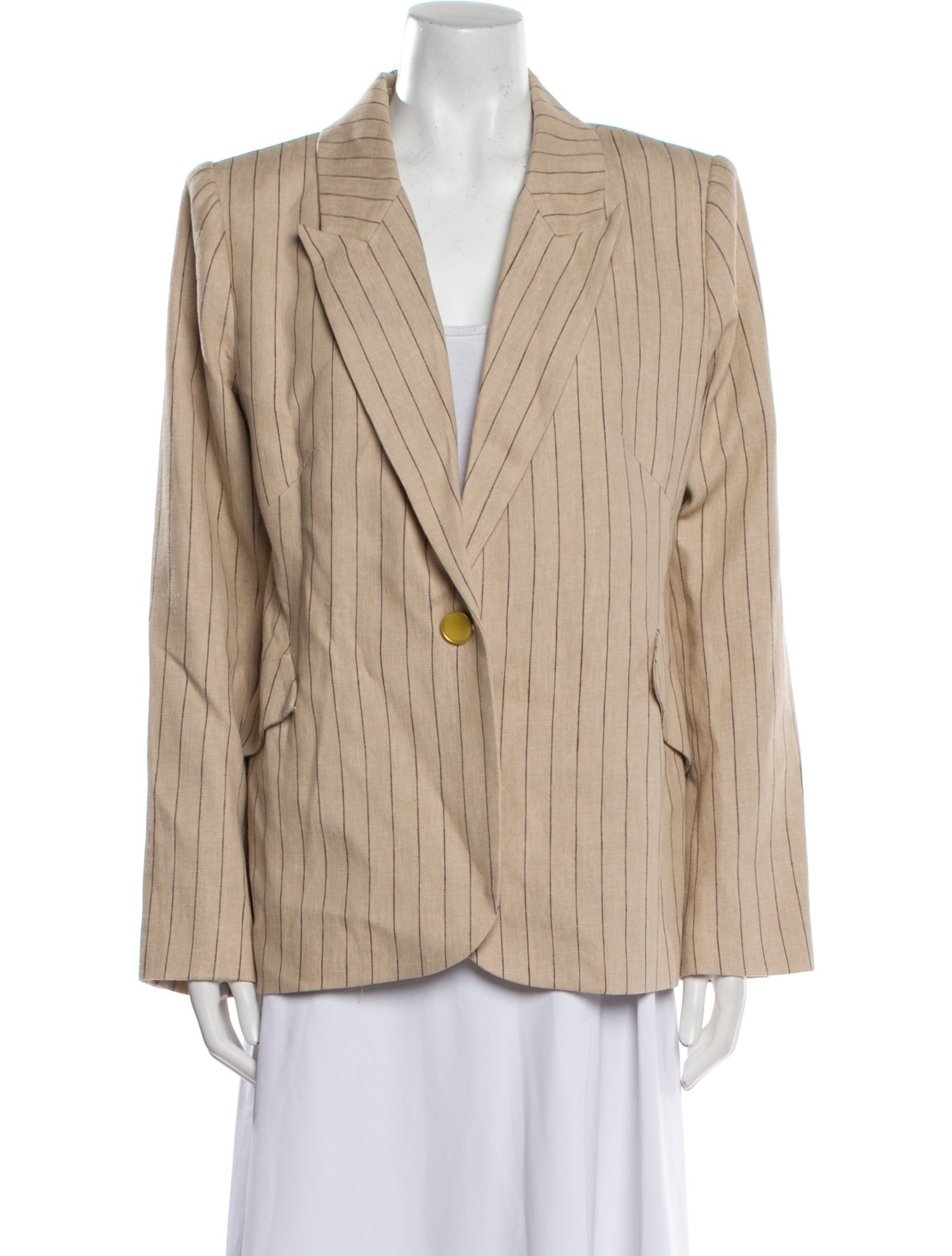 L'Agence Linen Striped Blazer w/ Tags