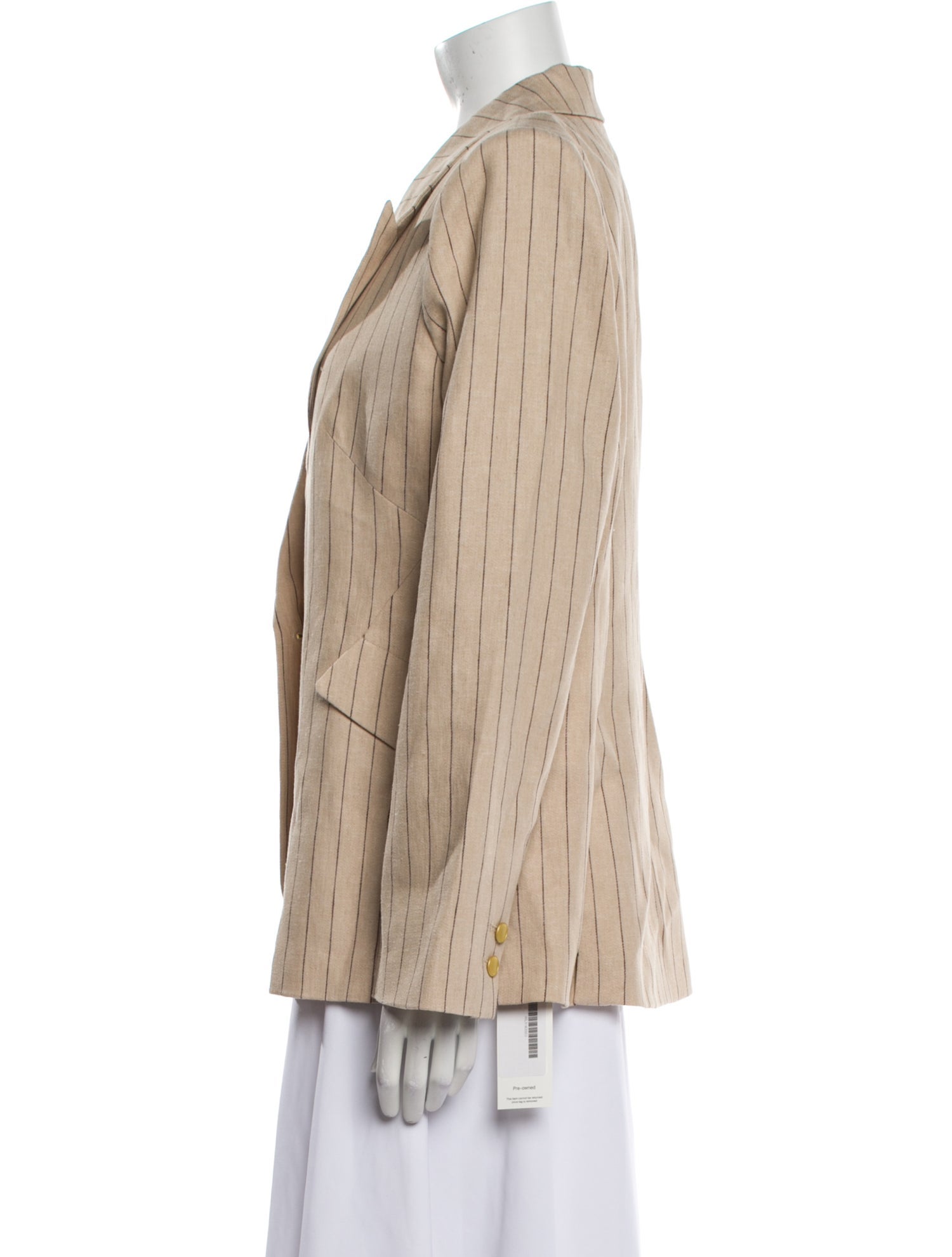L'Agence Linen Striped Blazer w/ Tags