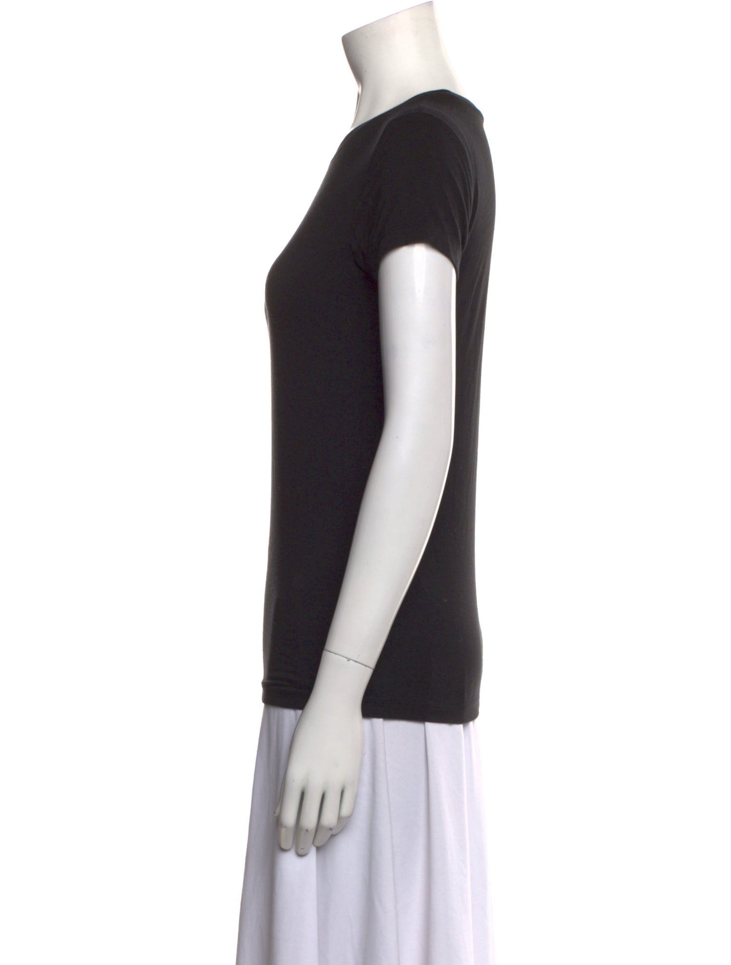 L'Agence Crew Neck Short Sleeve T-Shirt