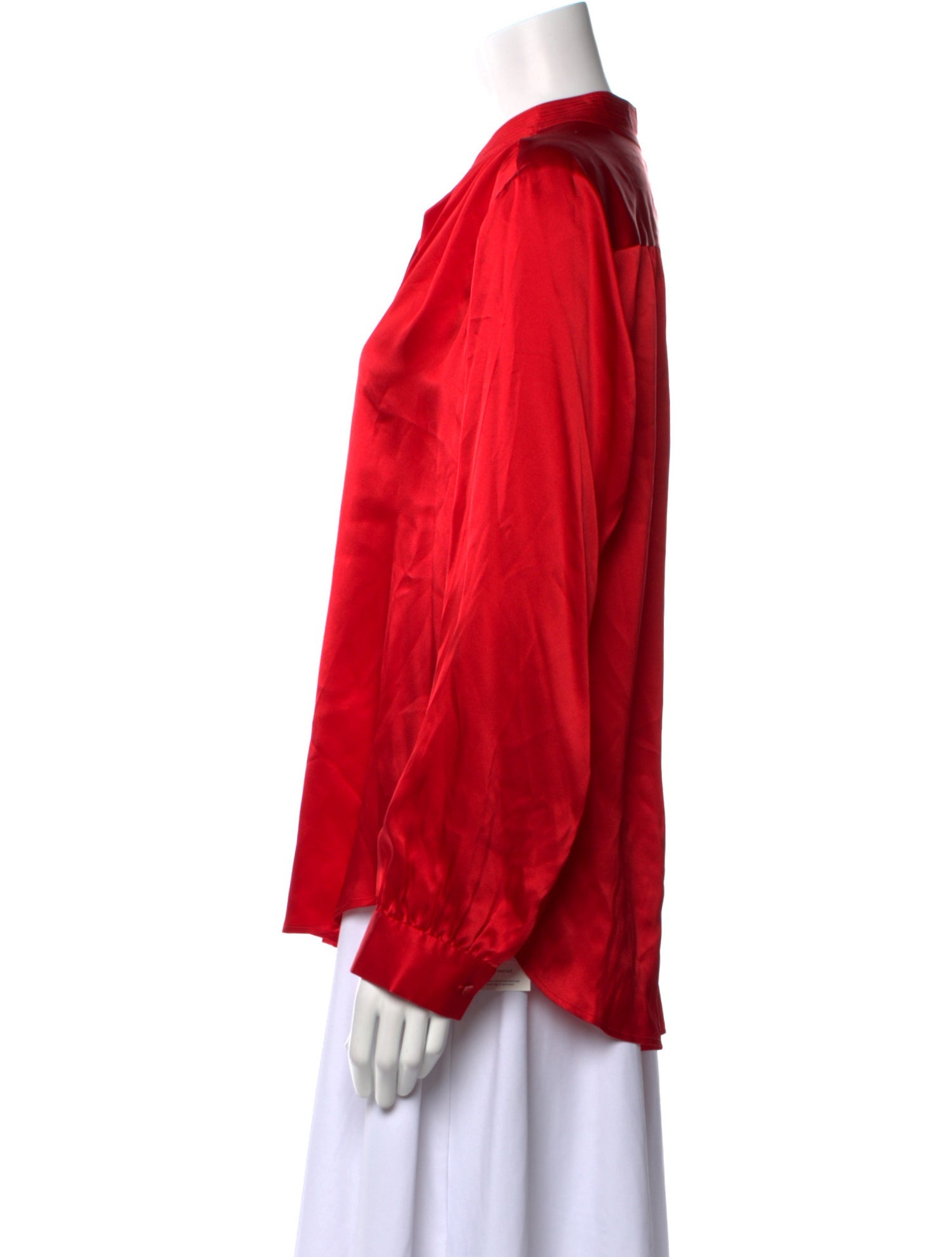 L'Agence Silk V-Neck Blouse w/ Tags