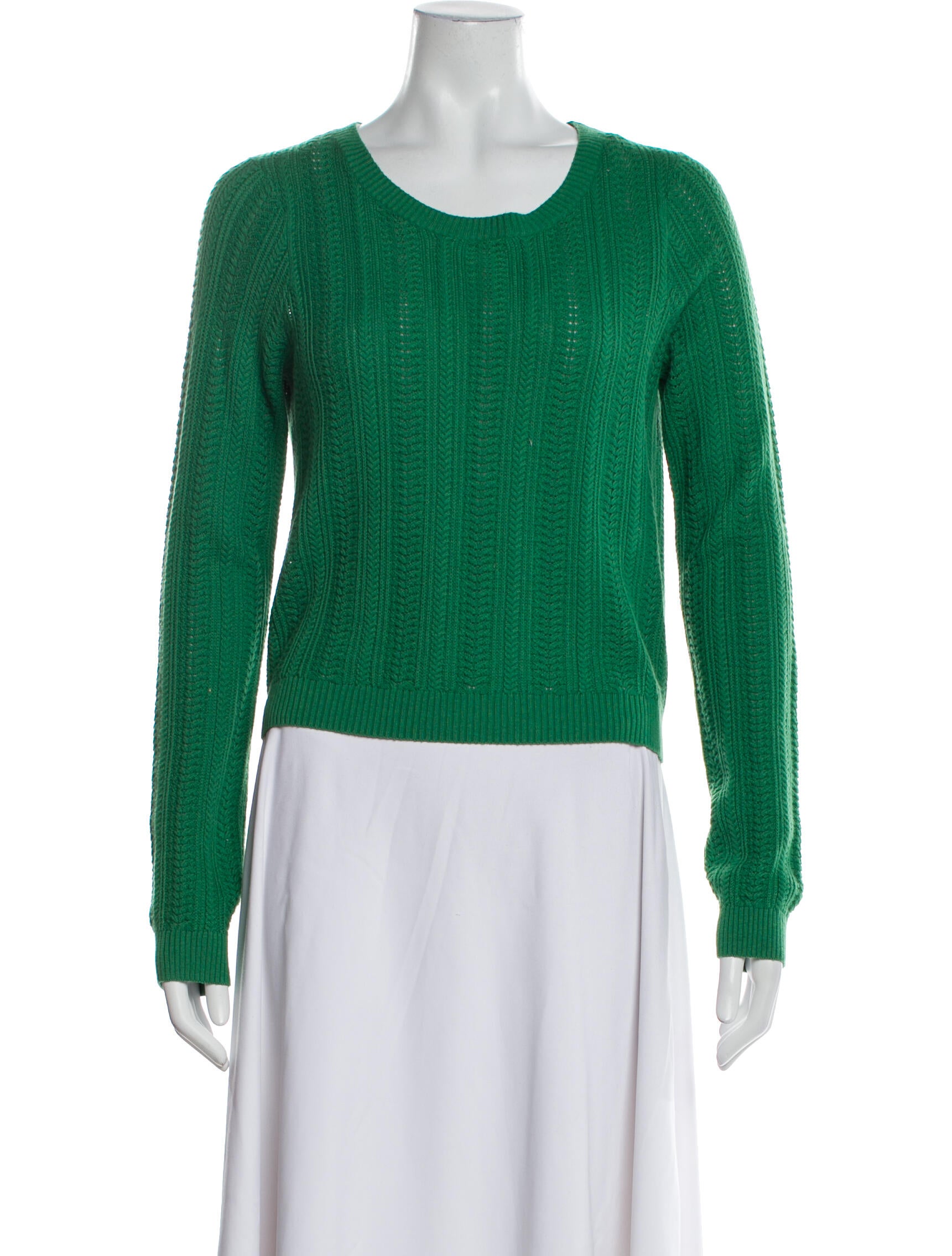 L'Agence Merino Wool Scoop Neck Sweater