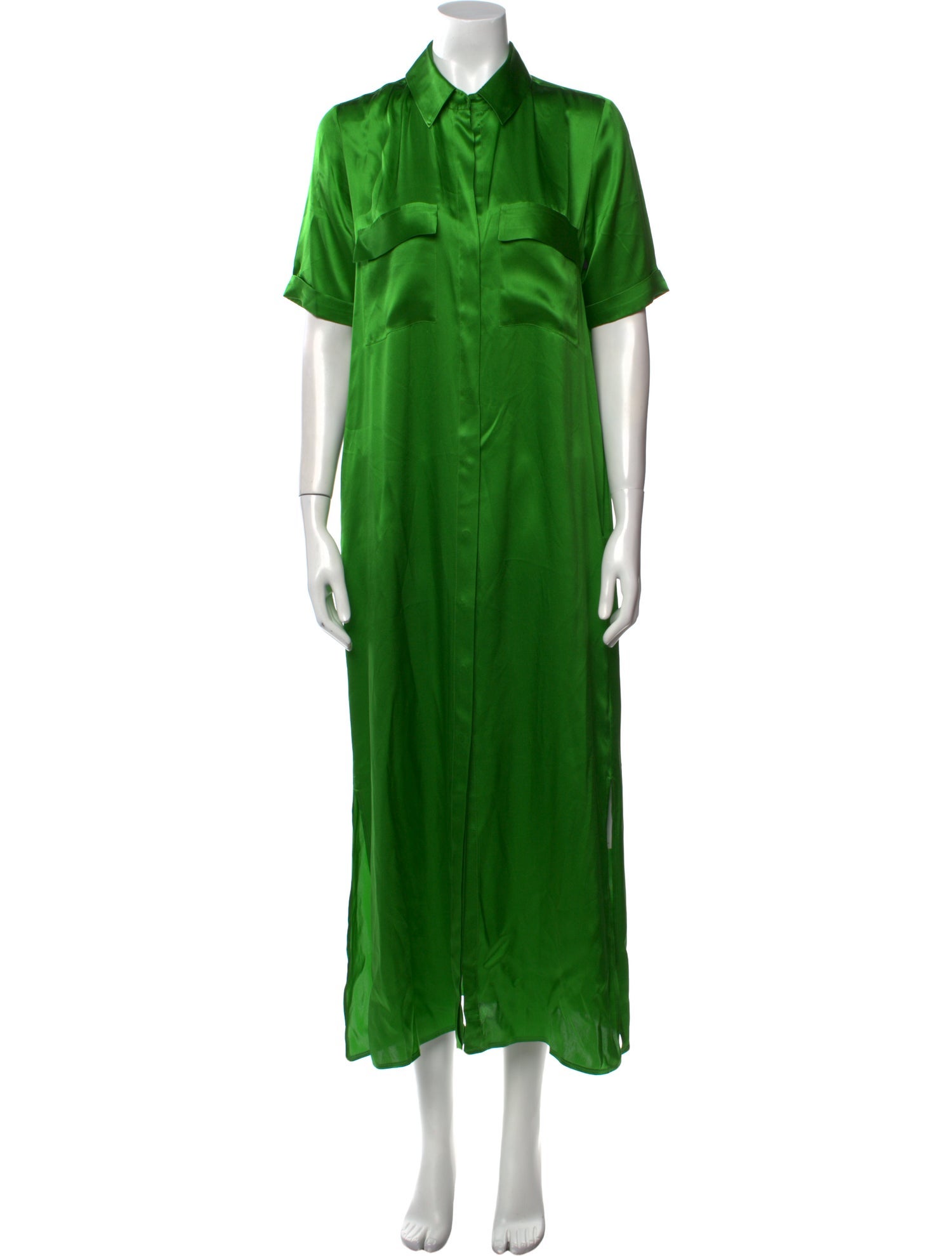 L'Agence Silk Long Dress