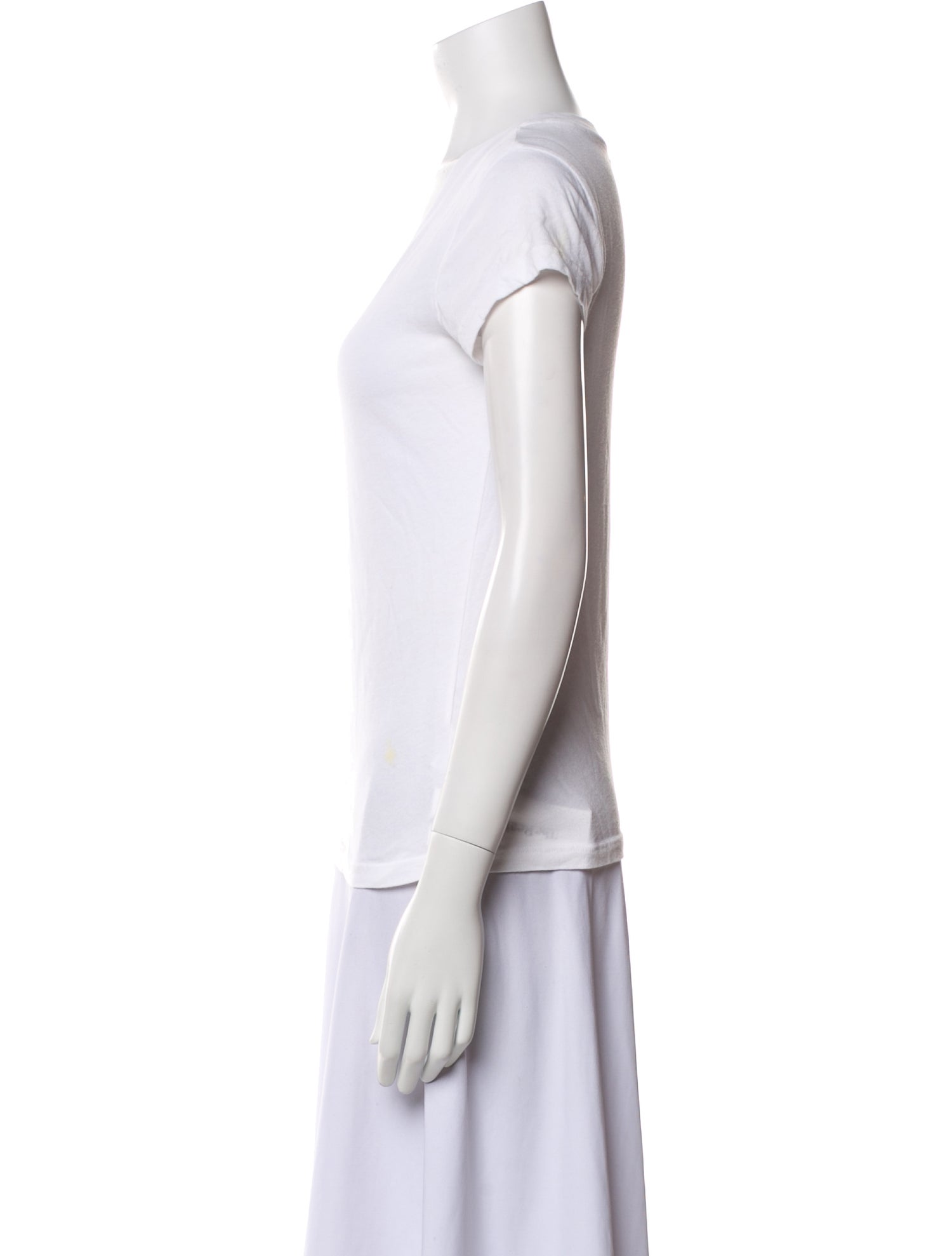 L'Agence V-Neck Short Sleeve T-Shirt