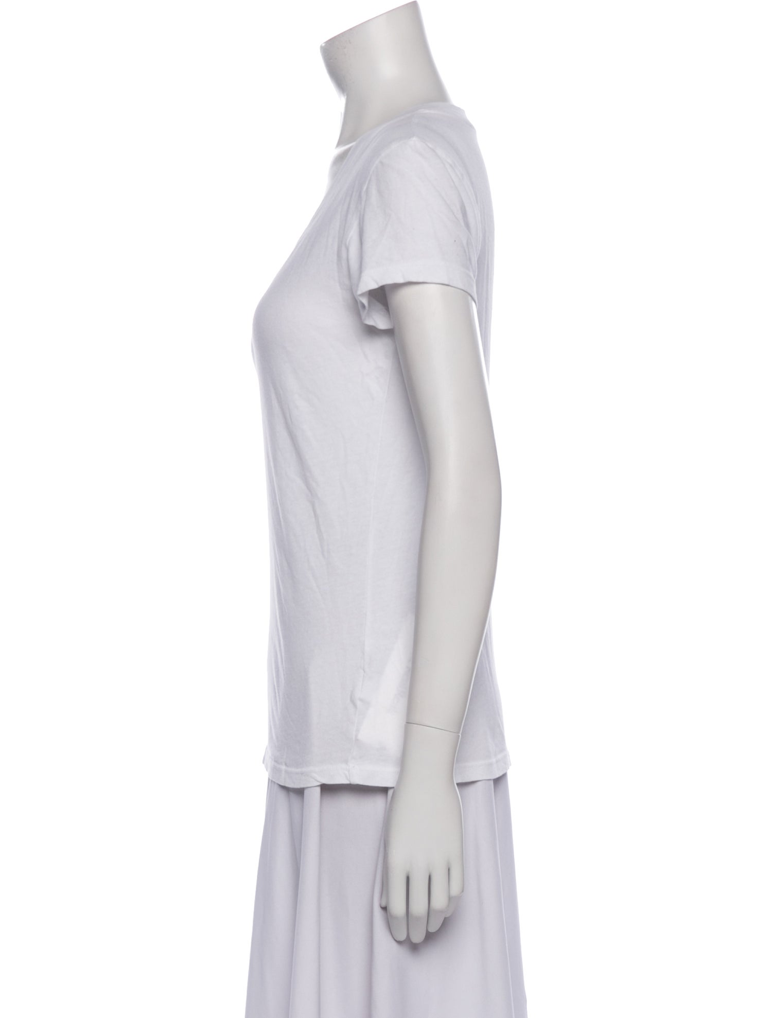 L'Agence V-Neck Short Sleeve T-Shirt