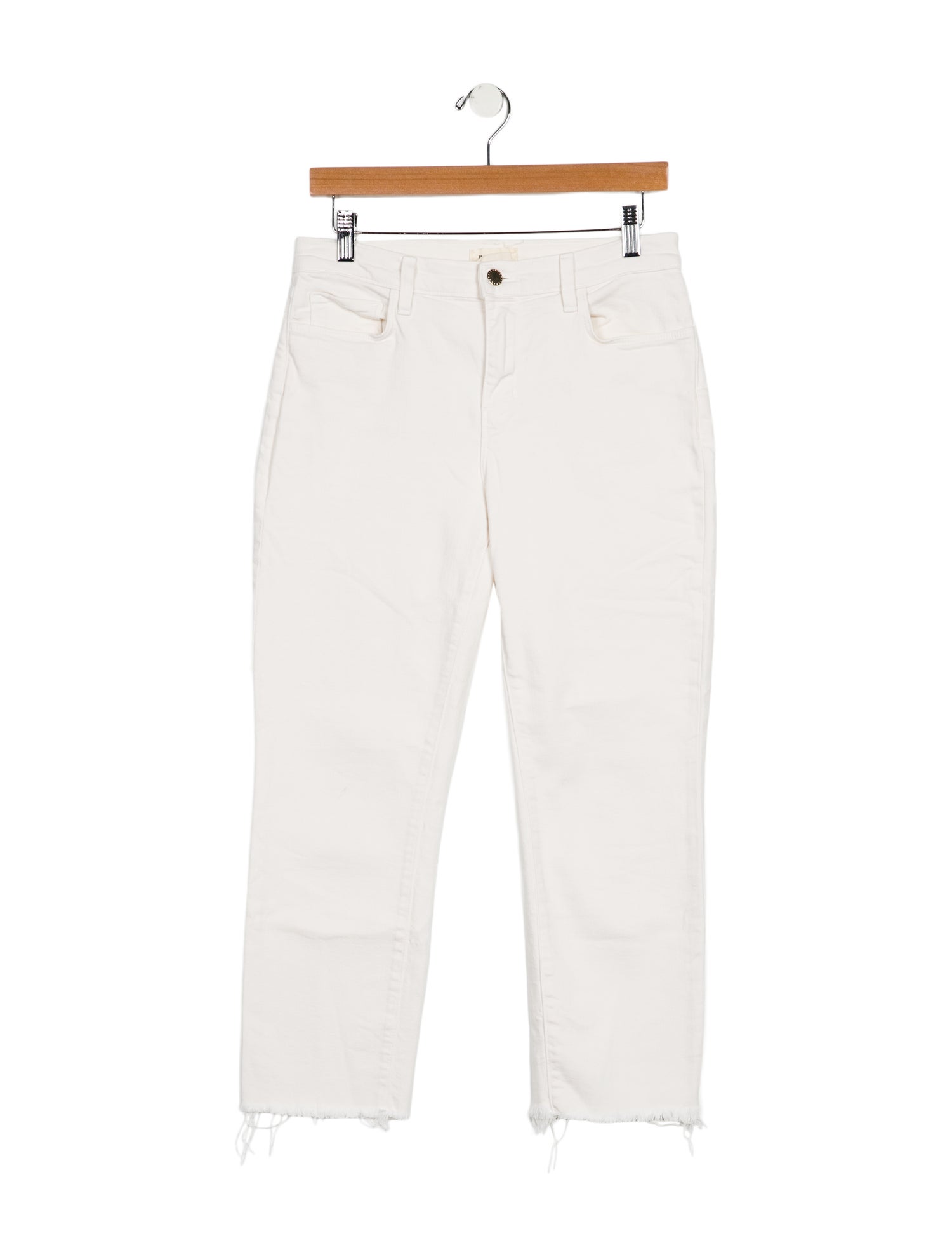 L'Agence Mid-Rise Straight Leg Jeans