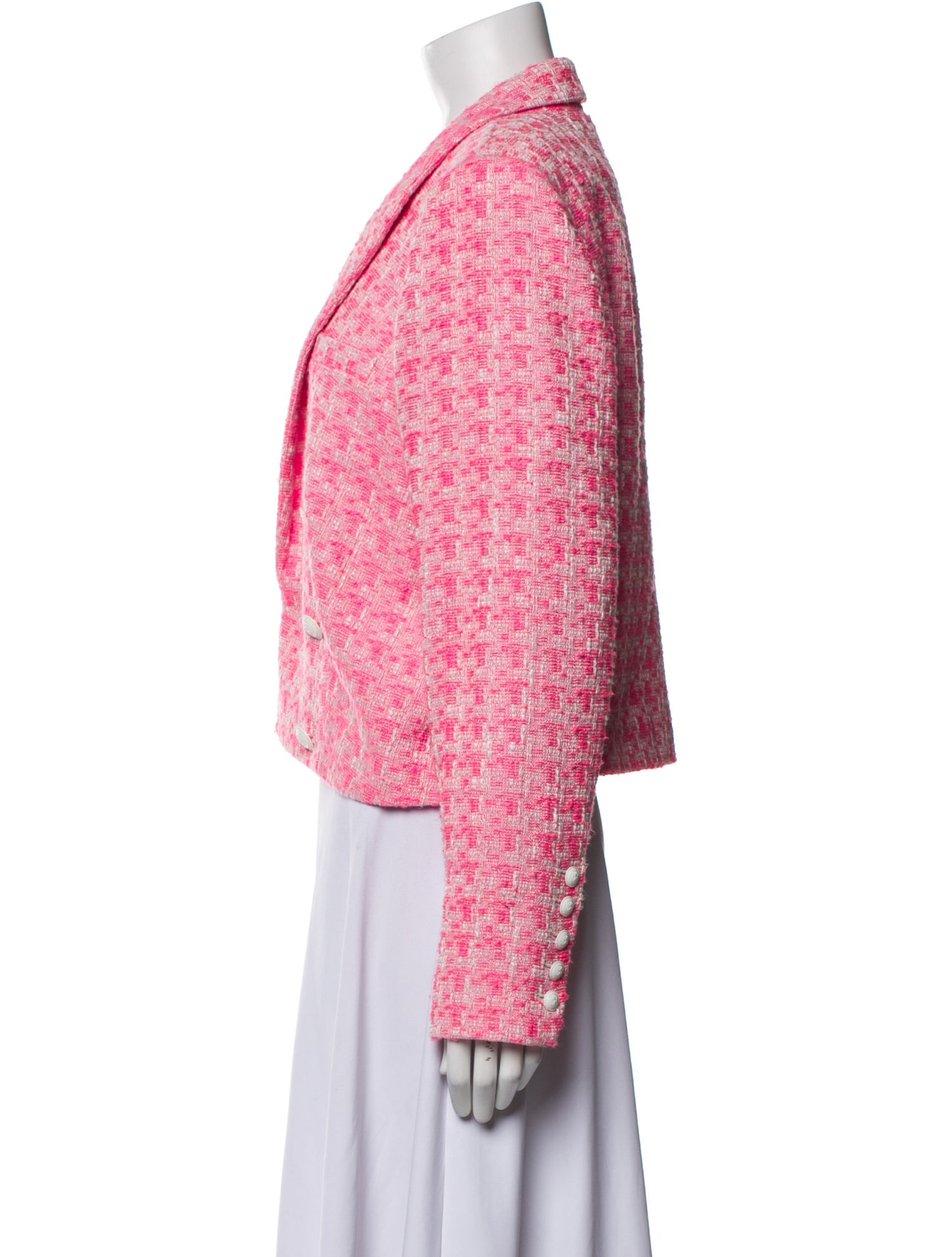 L'Agence Tweed Tweed Pattern Blazer