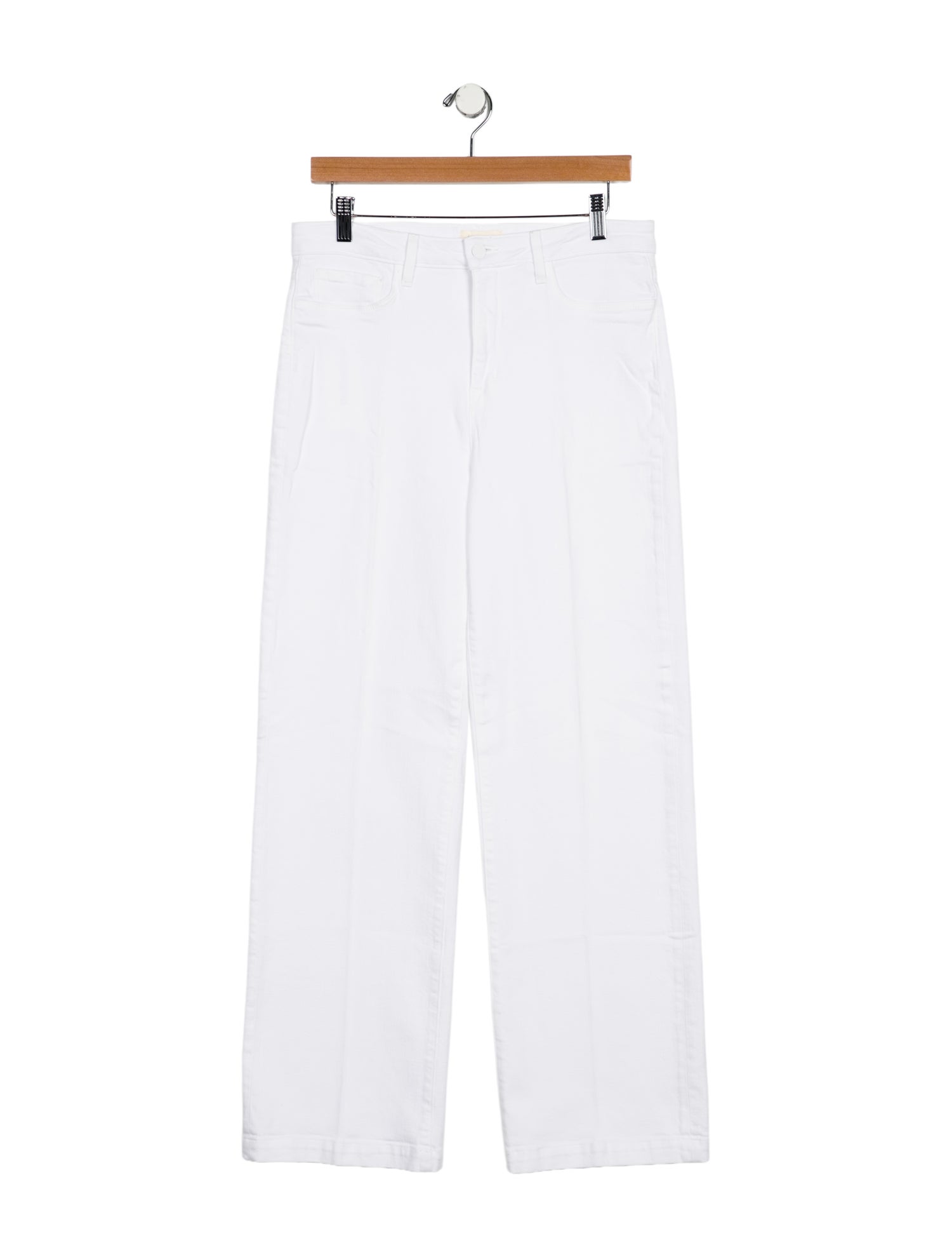 L'Agence Mid-Rise Wide Leg Jeans