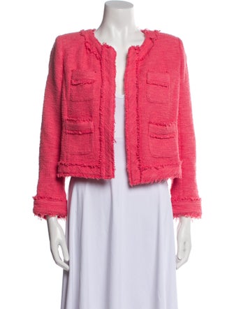 L'Agence Tweed Pattern Evening Jacket