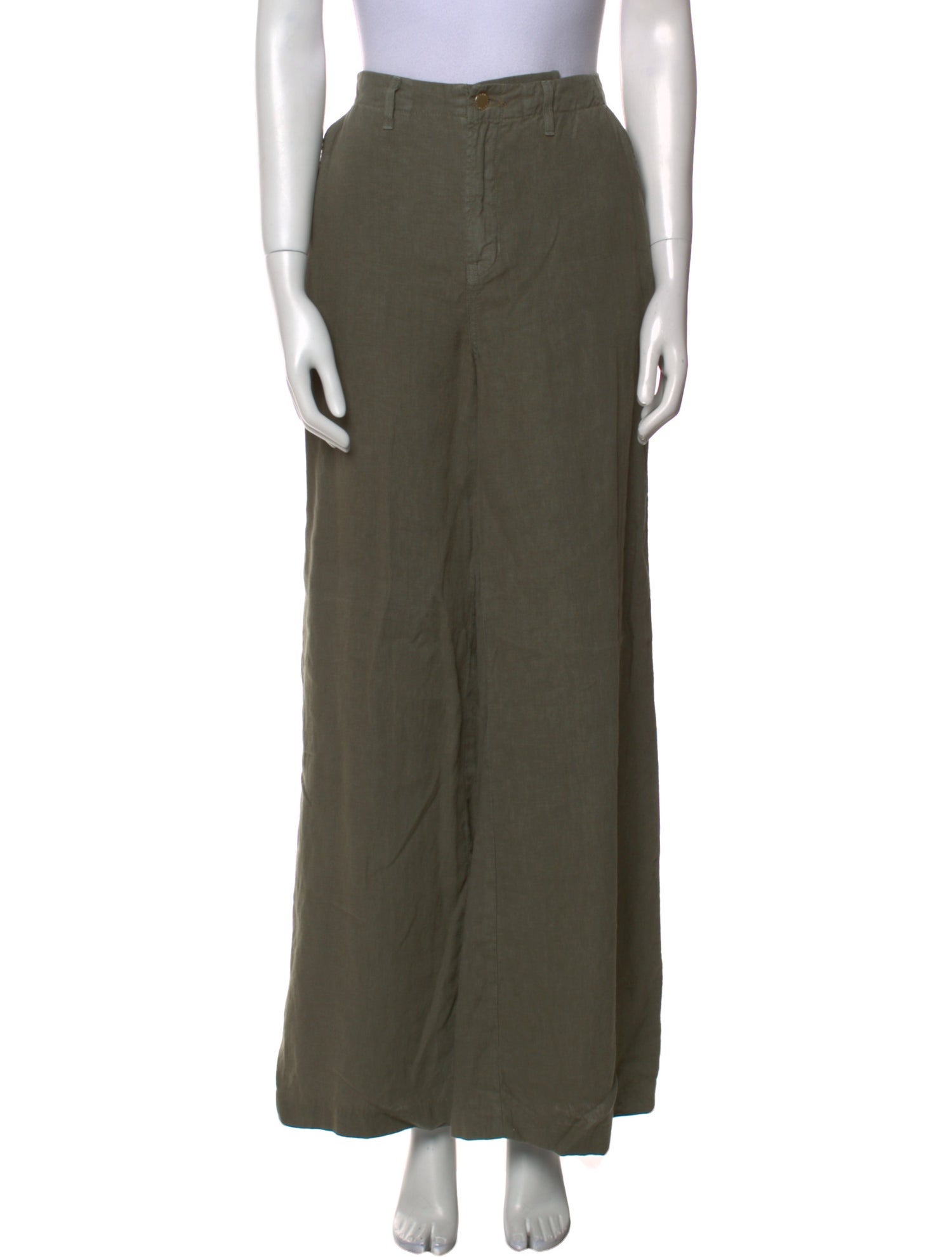 L'Agence Linen Wide Leg Pants