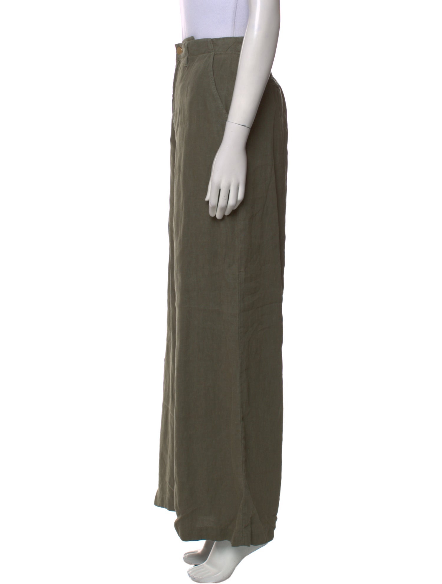 L'Agence Linen Wide Leg Pants