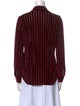 L'Agence Striped Long Sleeve Button-Up Top