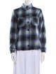 L'Agence Wool Plaid Print Jacket