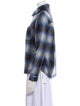 L'Agence Wool Plaid Print Jacket
