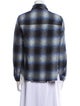 L'Agence Wool Plaid Print Jacket