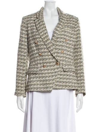 L'Agence Tweed Pattern Blazer