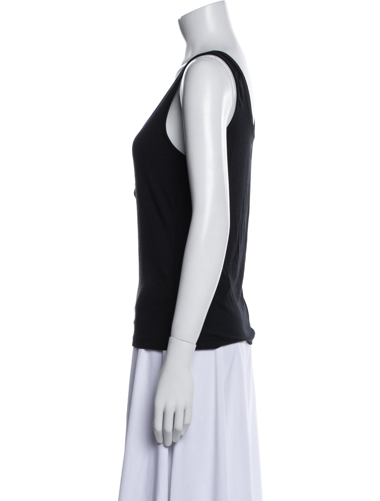 L'Agence Scoop Neck Sleeveless Top