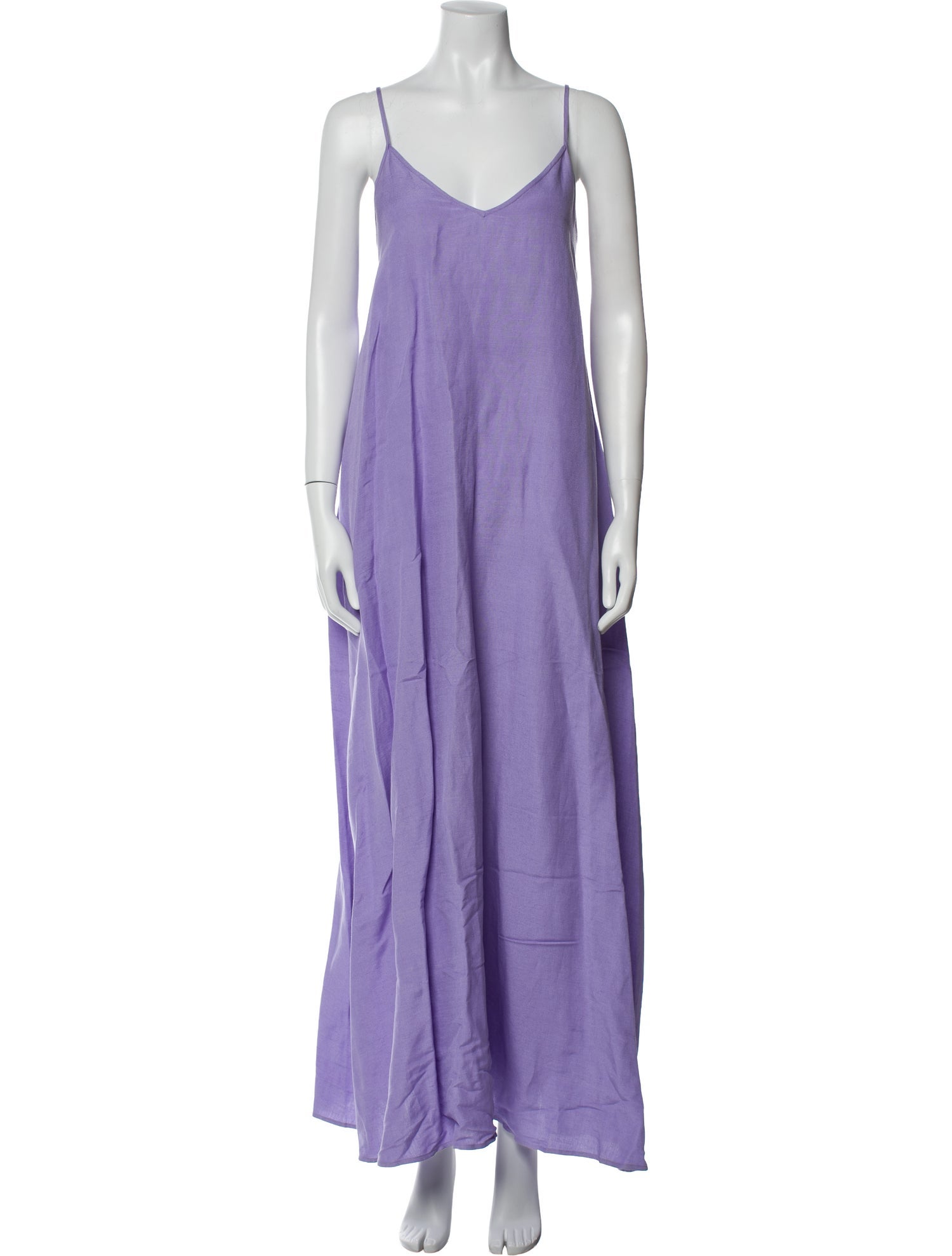 L'Agence Linen Long Dress
