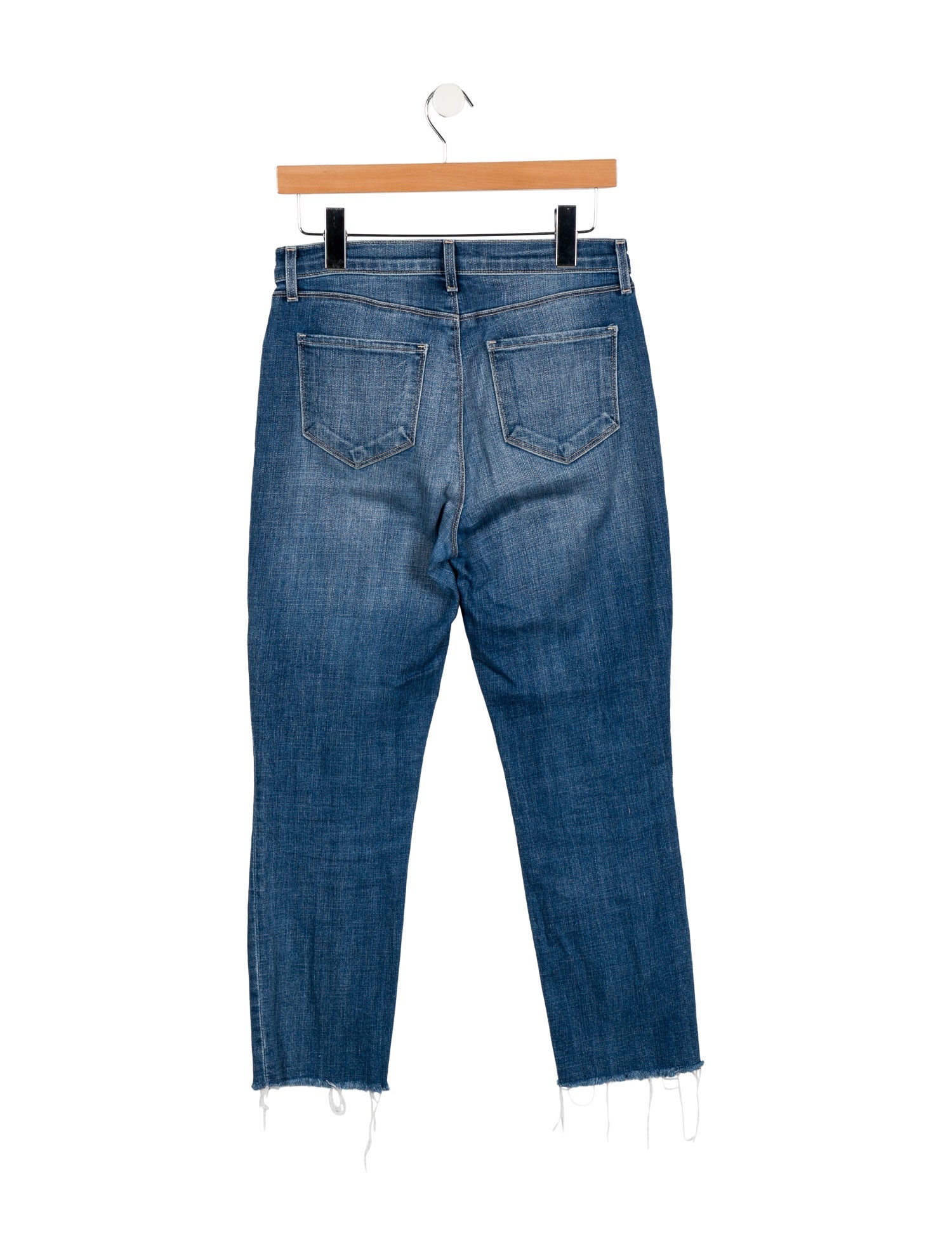 L'Agence High-Rise Straight Leg Jeans