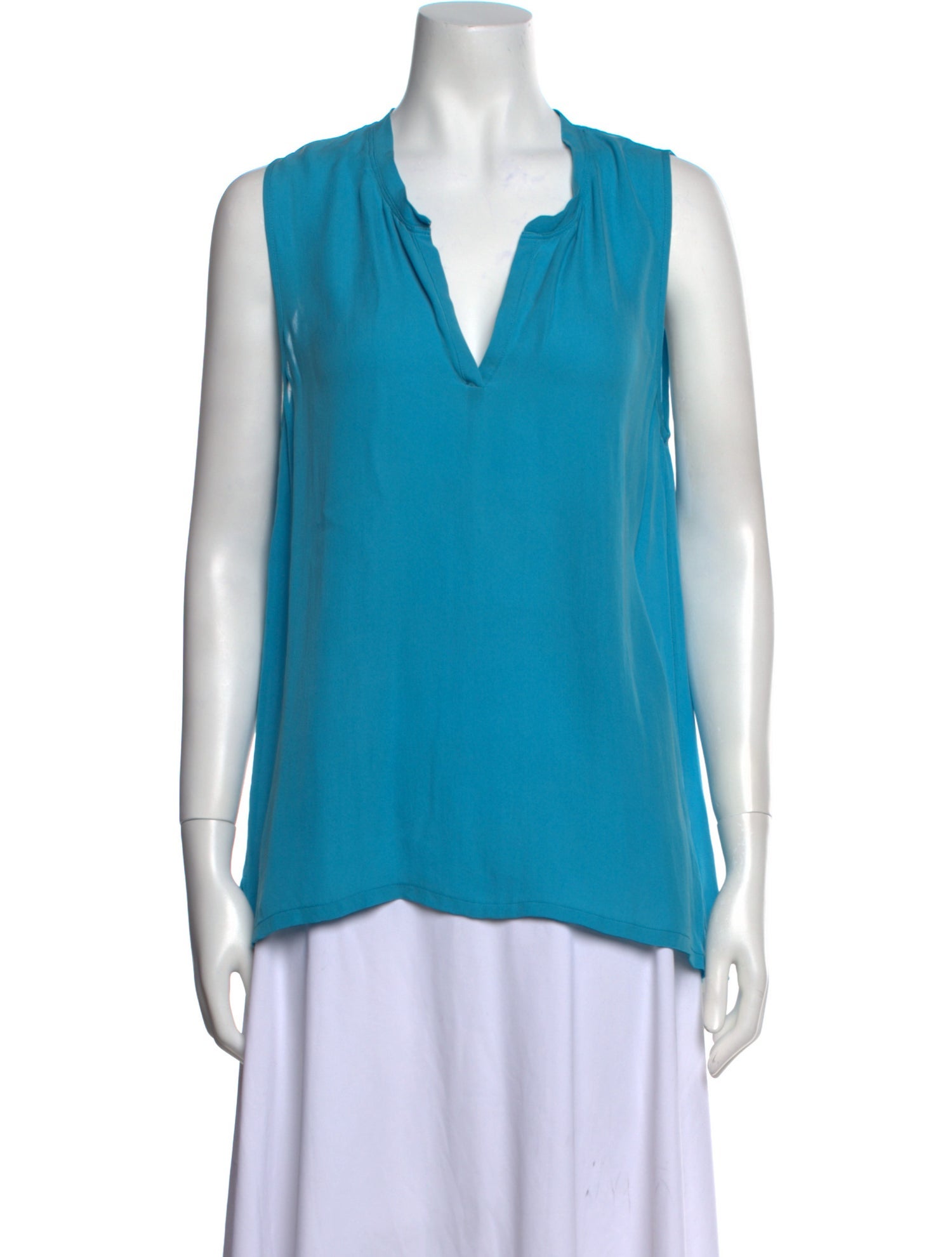 L'Agence Silk V-Neck Blouse
