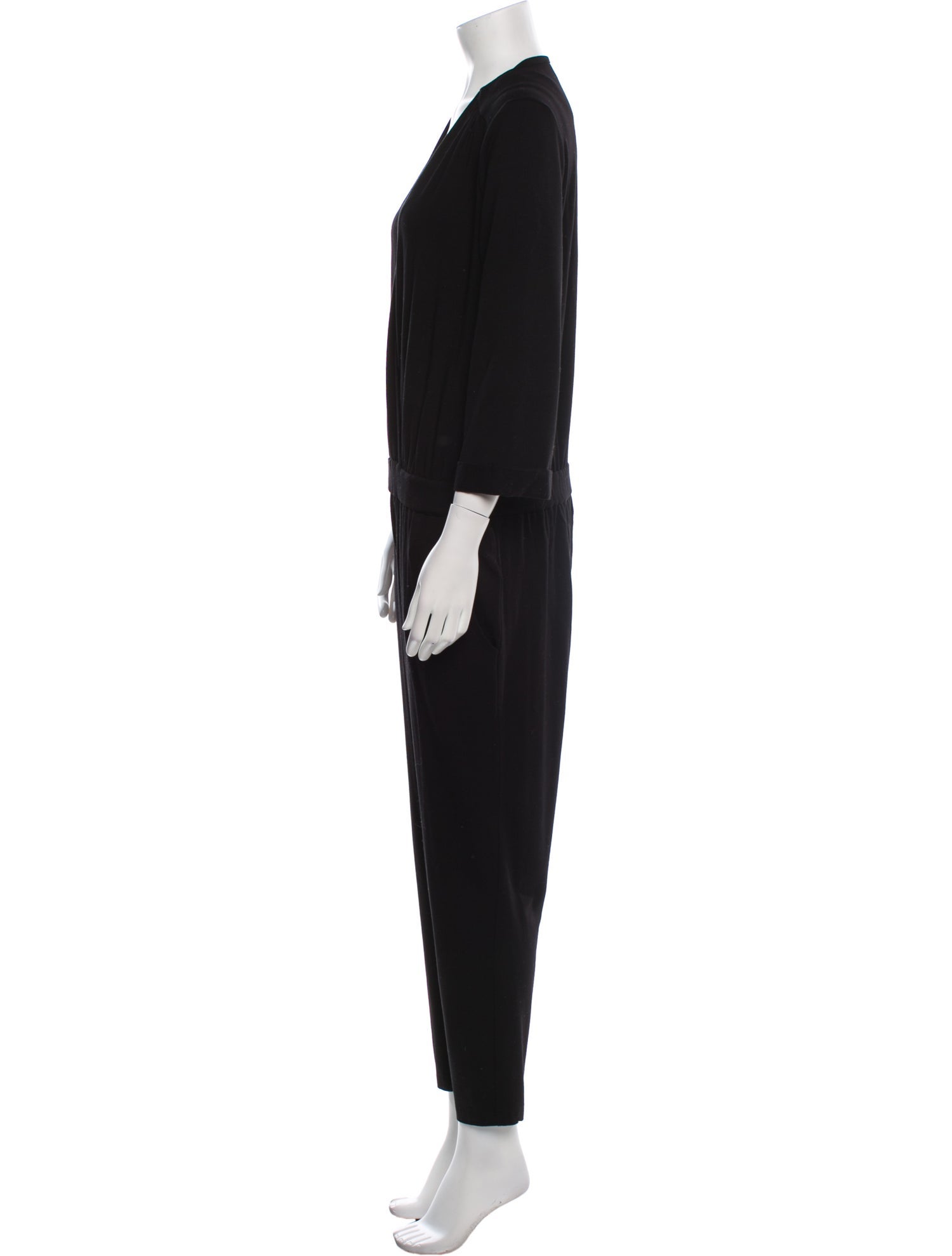 L'Agence Plunge Neckline Jumpsuit