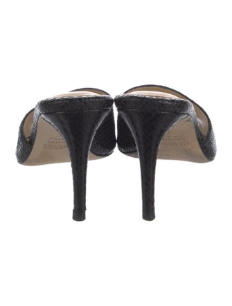 L'Agence Leather Patterned Slides