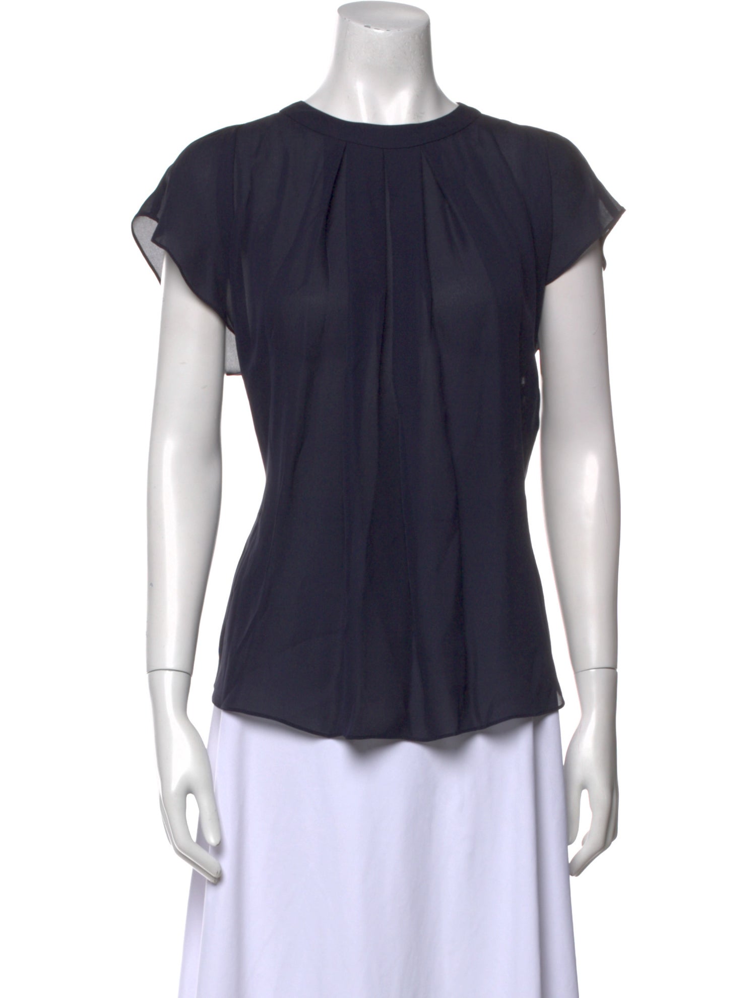 L'Agence Silk Crew Neck Blouse w/ Tags